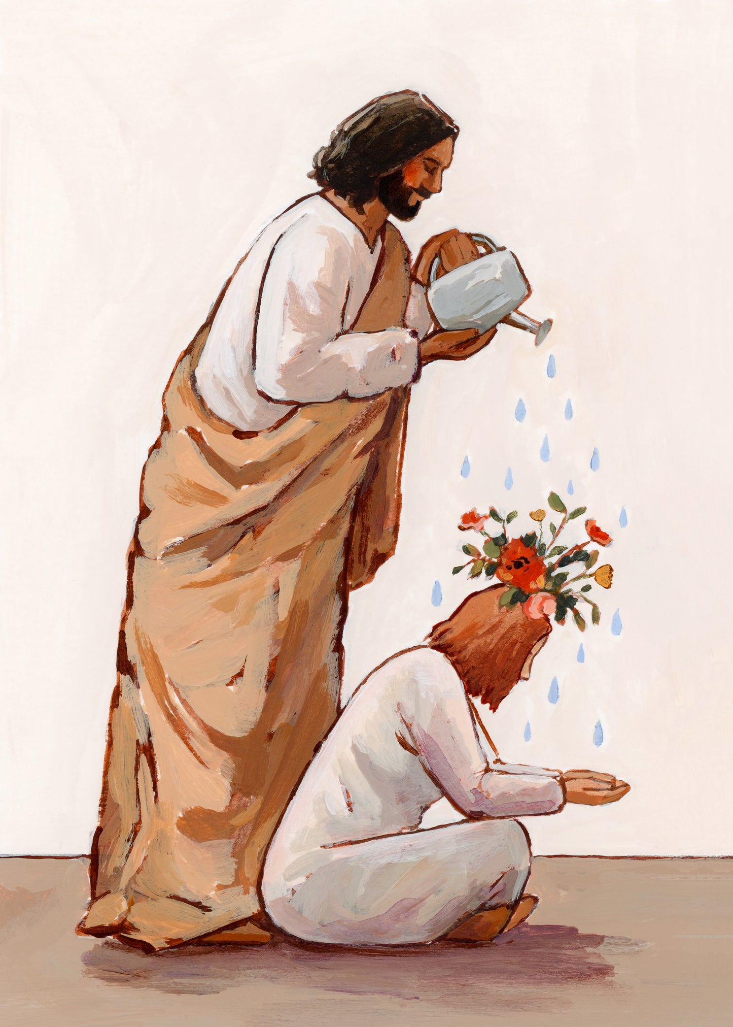 'I Asked For Flowers And He Gave Me Rain' Print