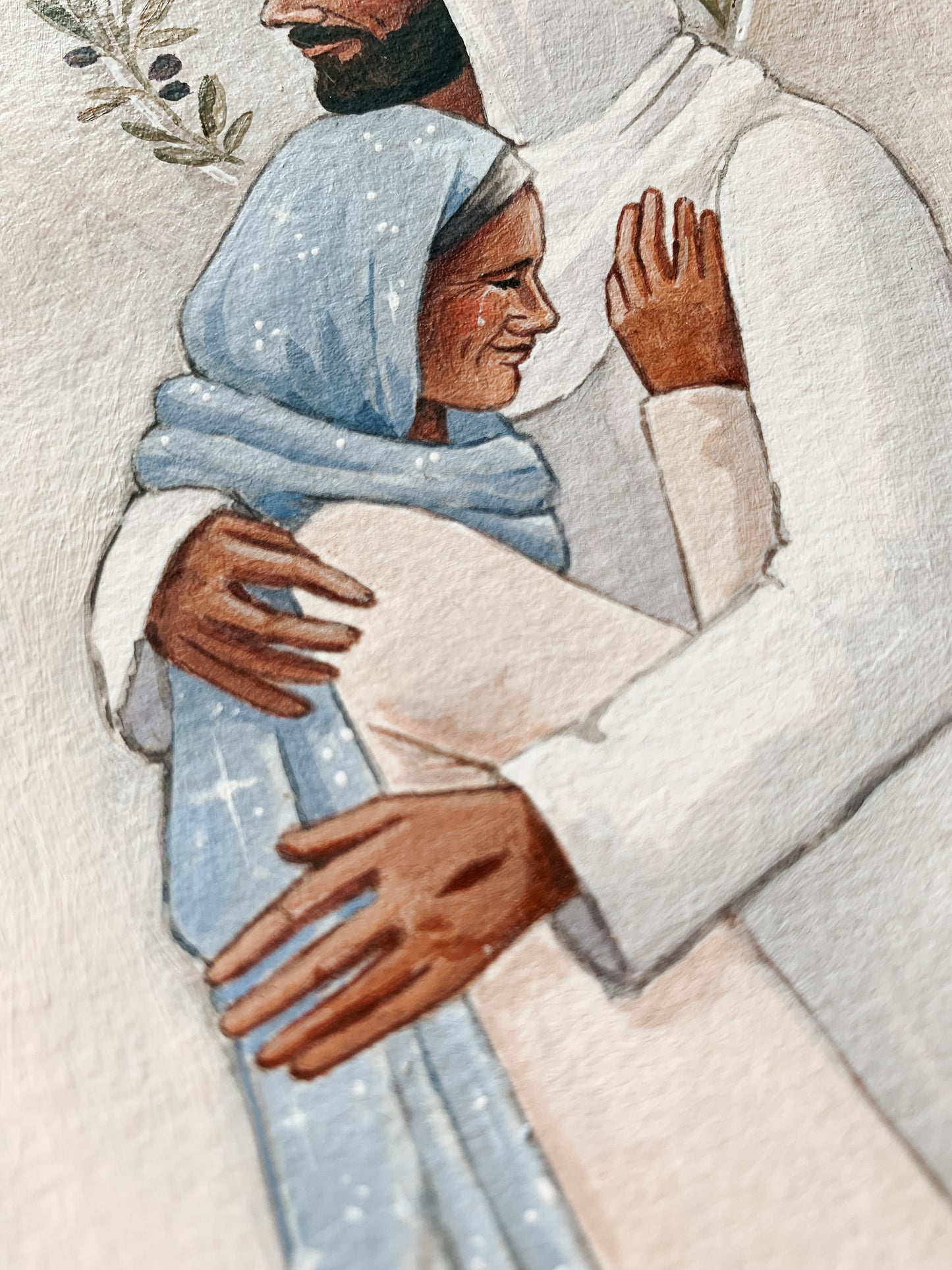 'Behold My Mother' 5x7 inch original painting