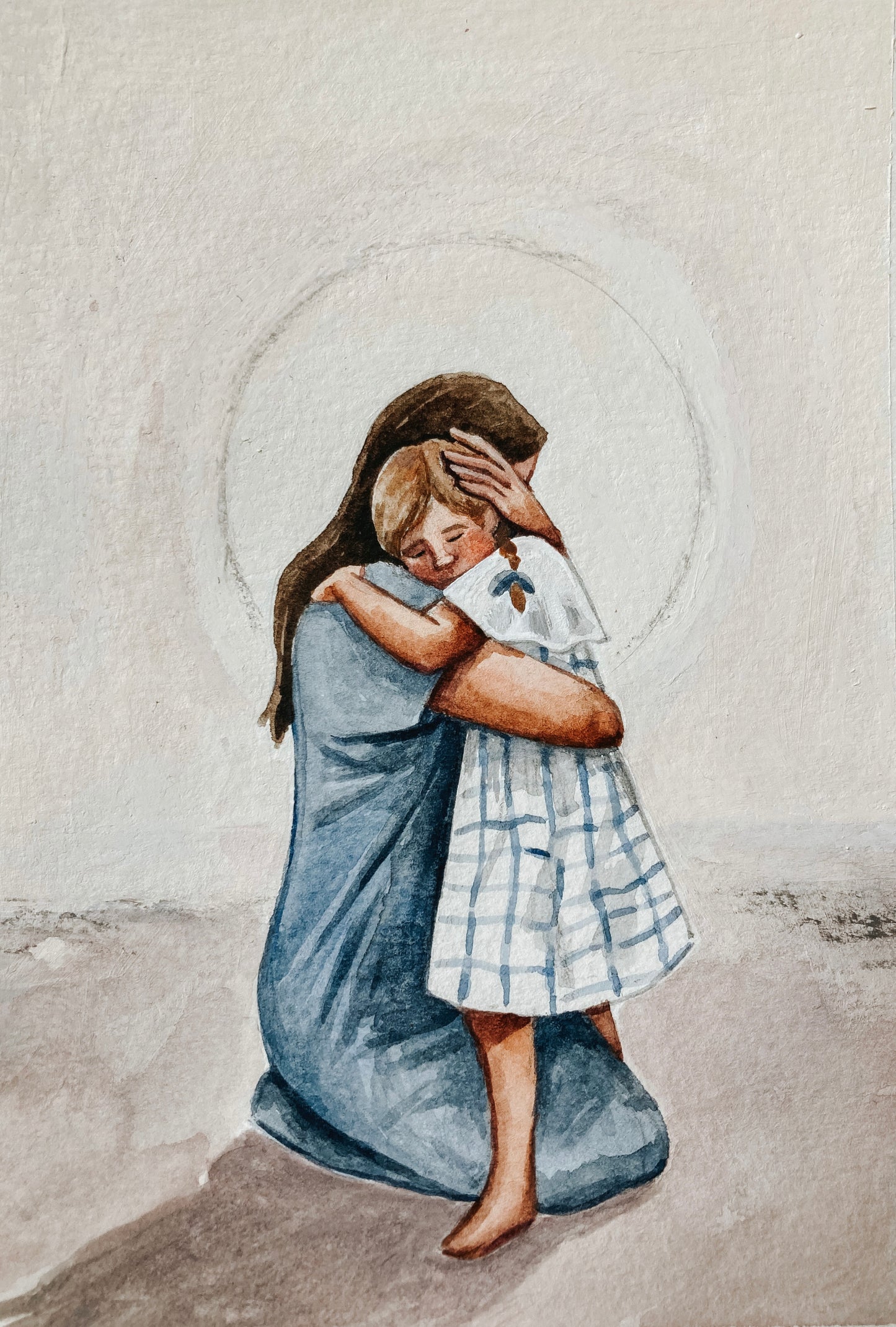 Healing Us 5x7 original painting