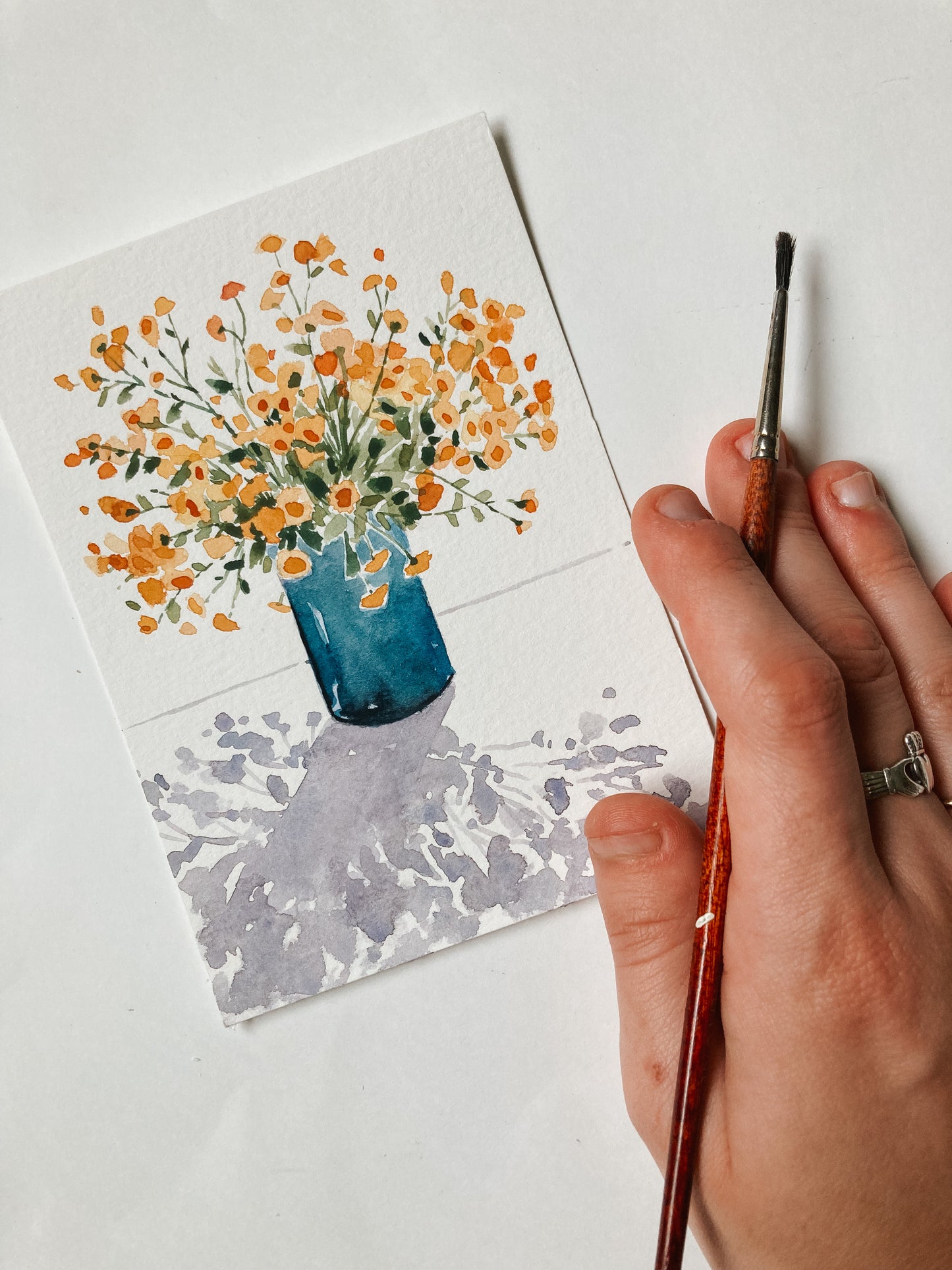 'Yellow Floral Bouquet' Print