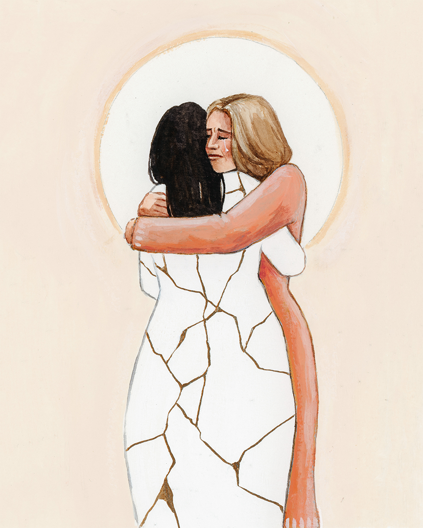 'Holding Each Other Together' print