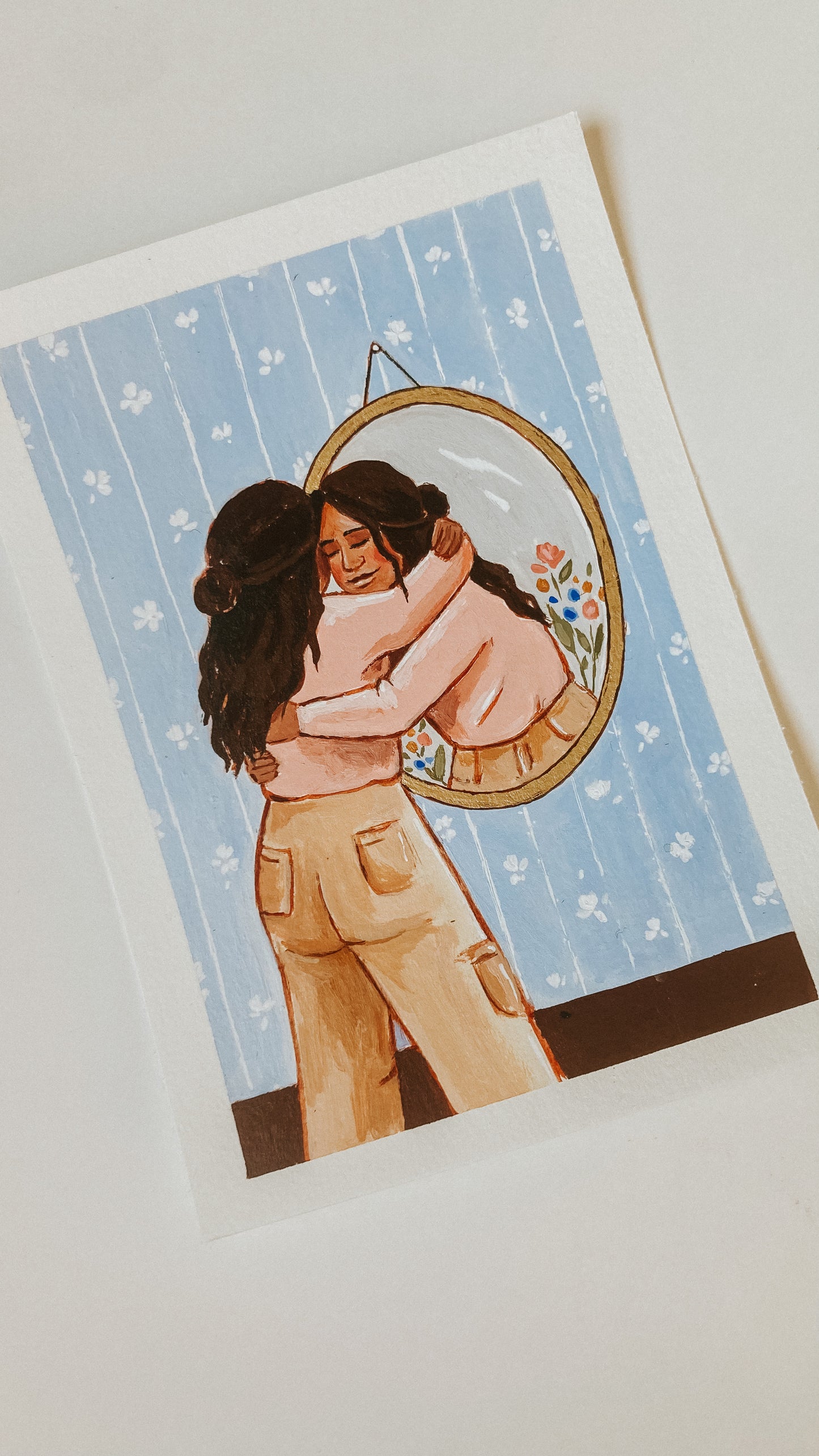 CUSTOM PAINTING 'Learning To Love Myself' 5x7 inches