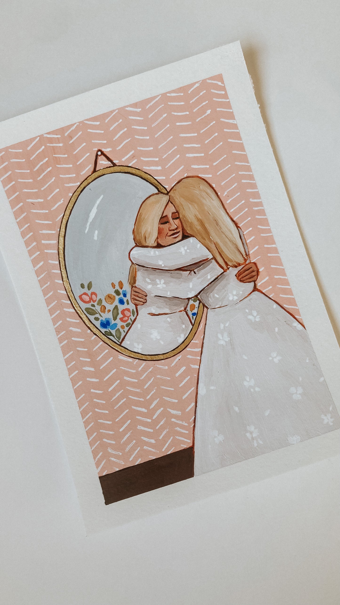 CUSTOM PAINTING 'Learning To Love Myself' 5x7 inches