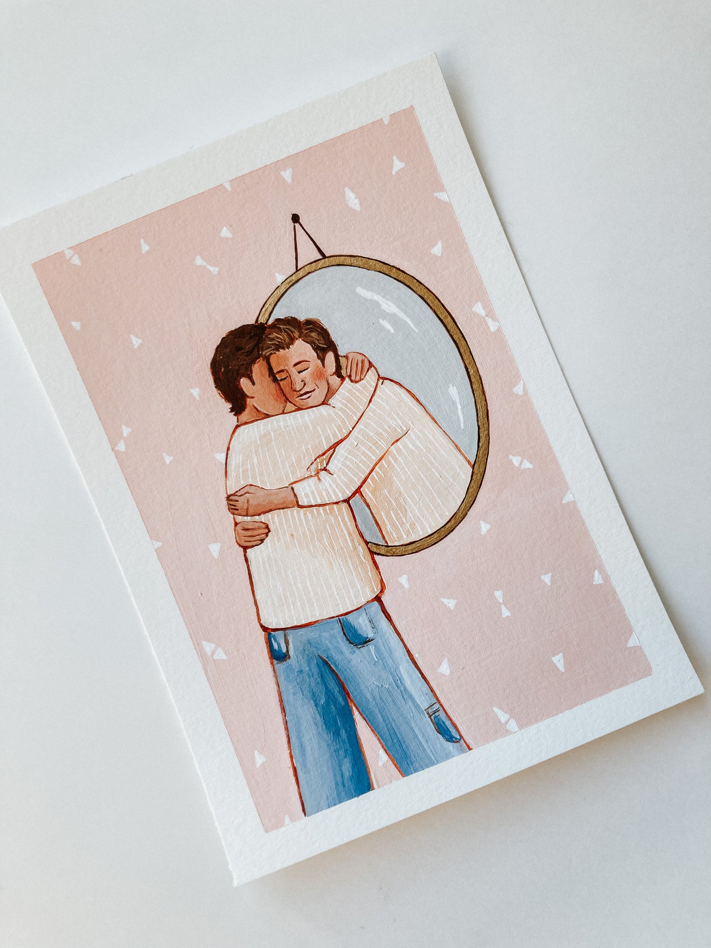 CUSTOM PAINTING 'Learning To Love Myself' 5x7 inches