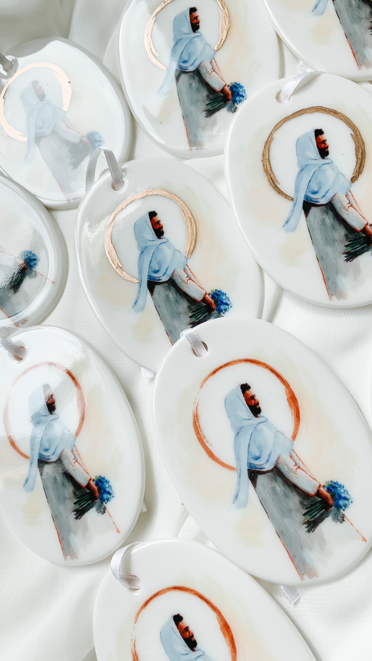 'Forget Me Not' Porcelain Ornament