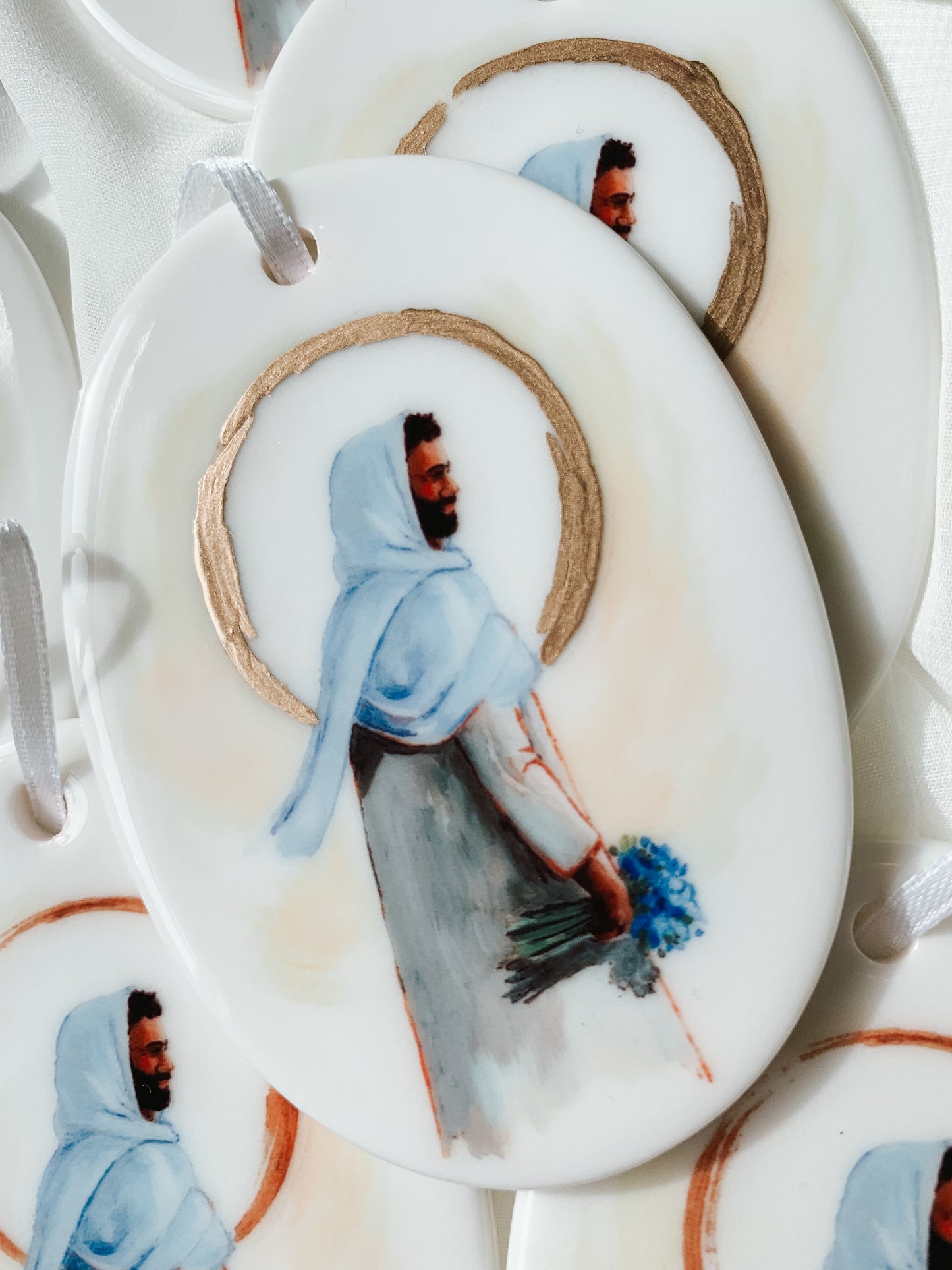 'Forget Me Not' Porcelain Ornament