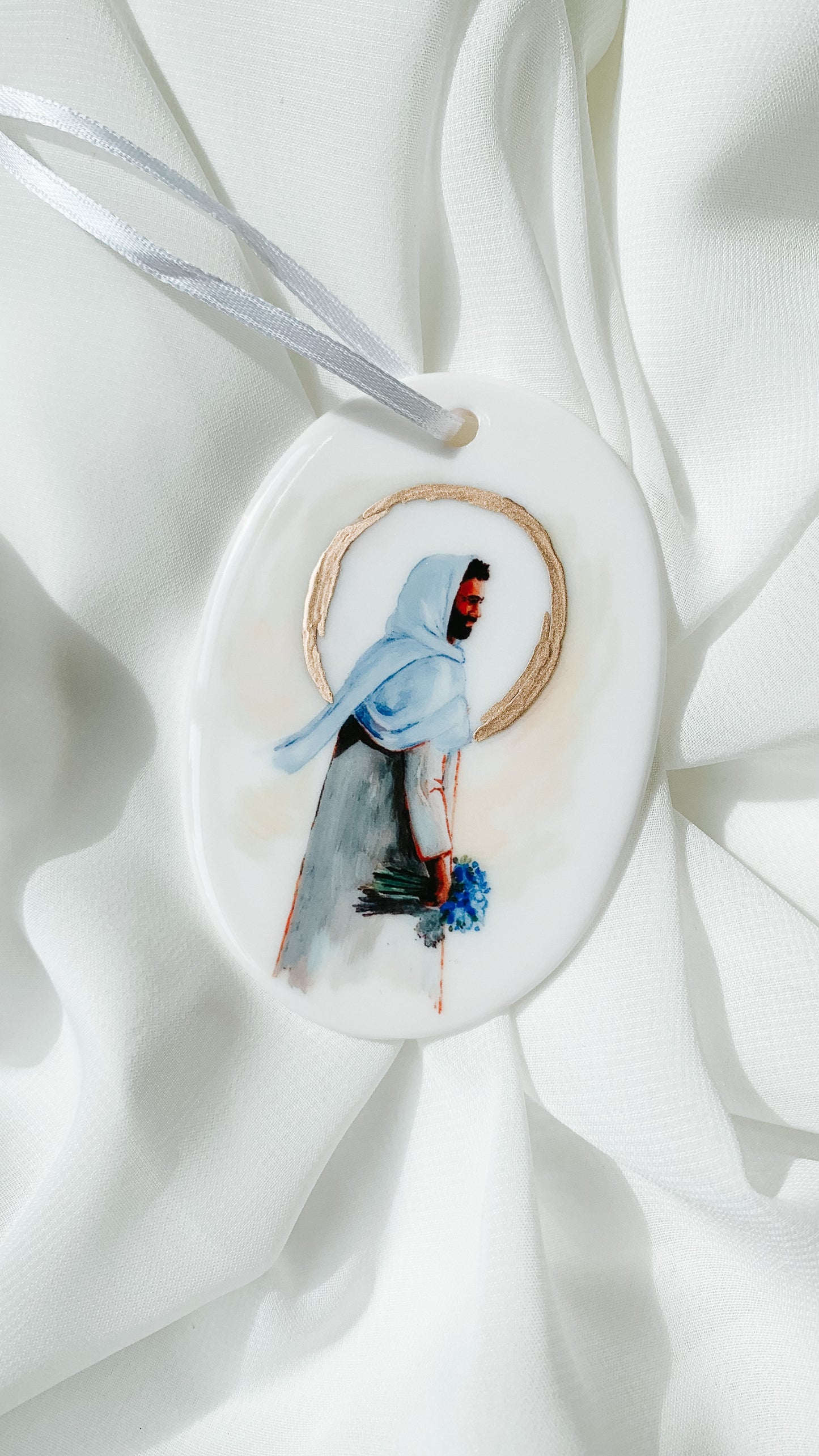 'Forget Me Not' Porcelain Ornament