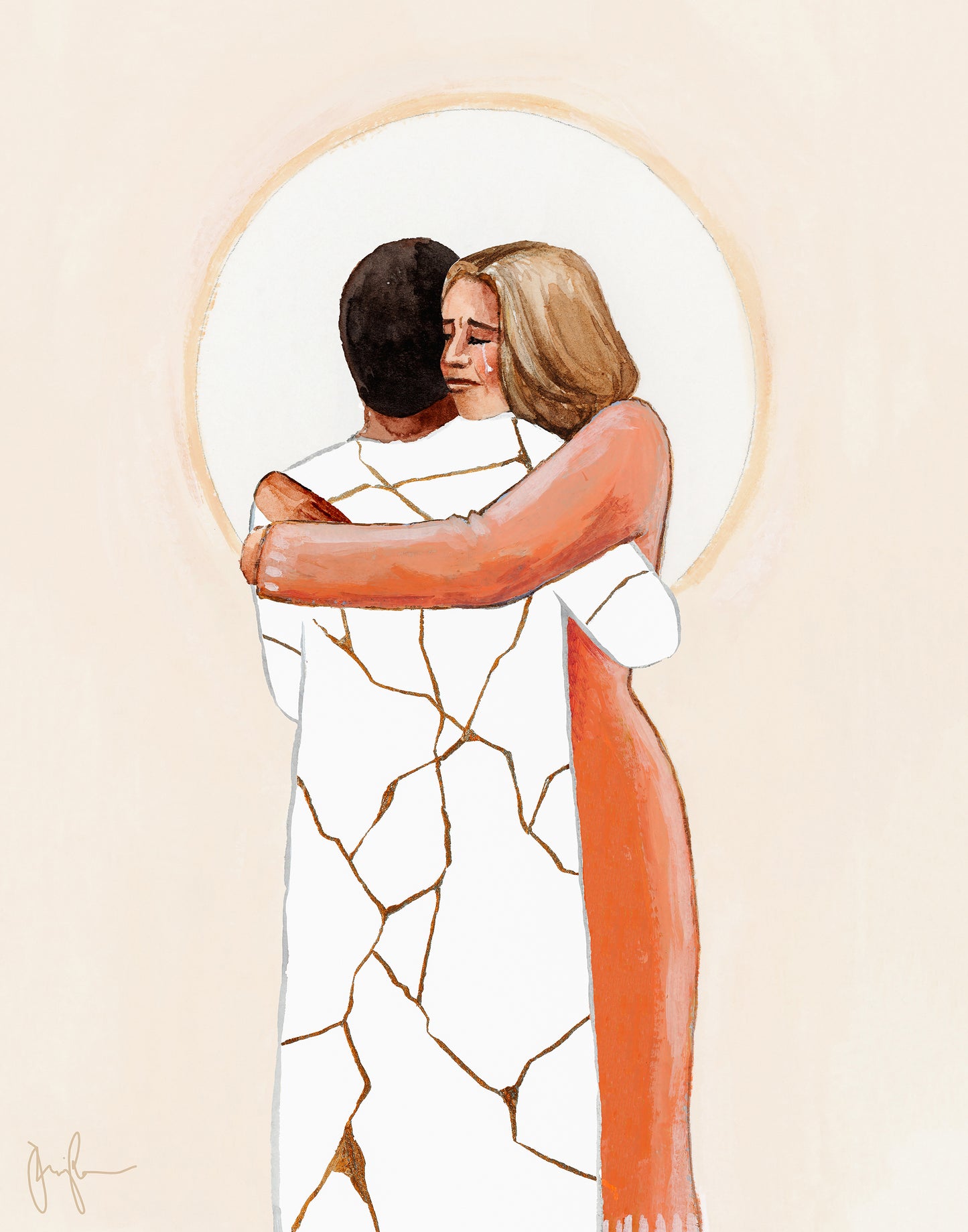 'Holding Each Other Together' print