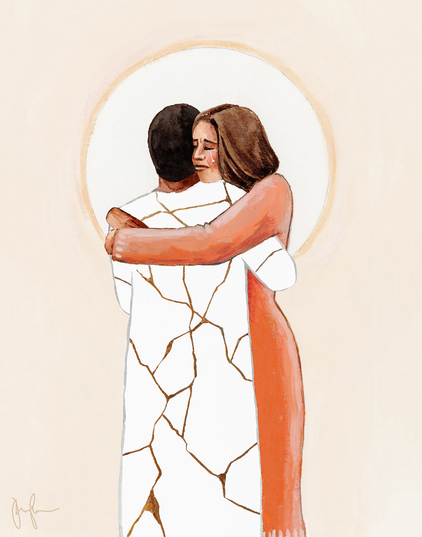 'Holding Each Other Together' print
