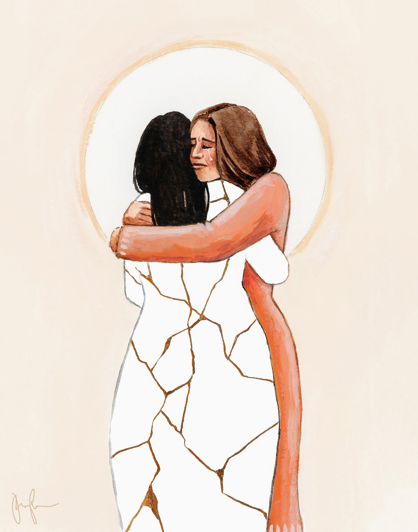 'Holding Each Other Together' print