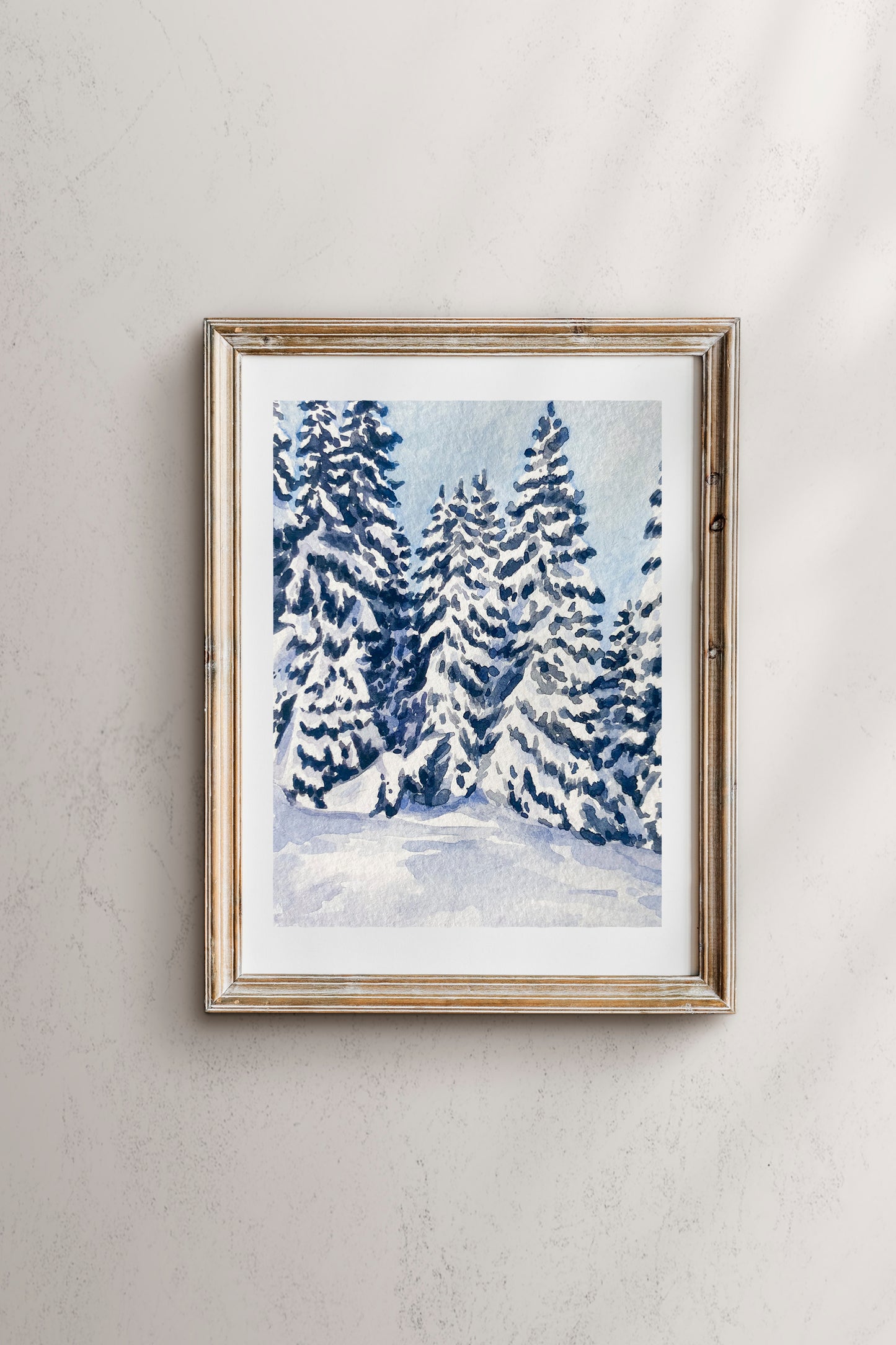 Snow Covered Pines Print