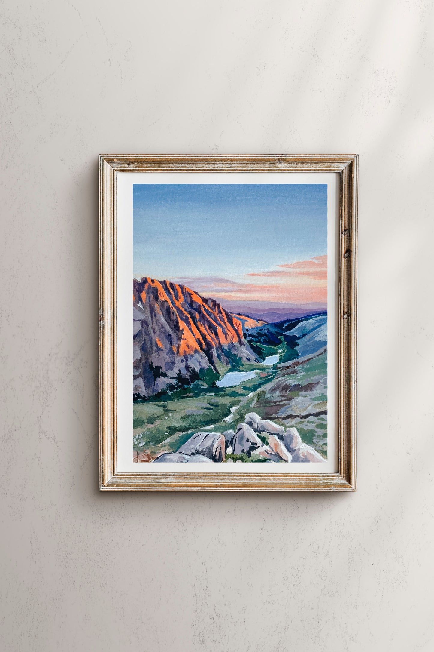Glacier Gorge, Colorado Sunset print
