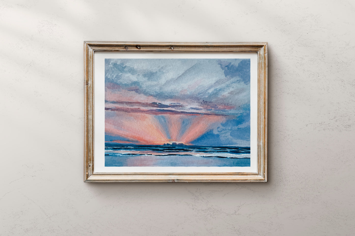 Sunset In Amsterdam print