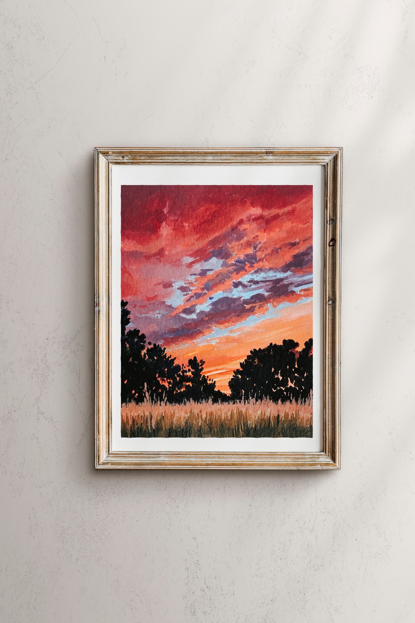 London Countryside Sunset print