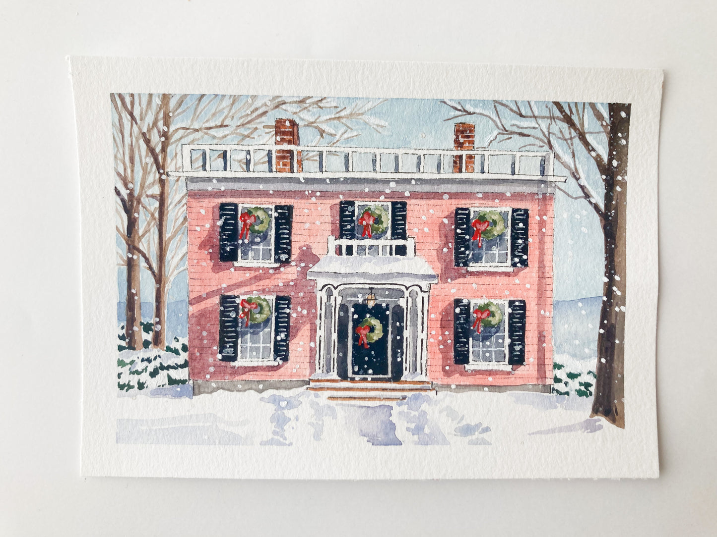 The Little Pink Cottage Print