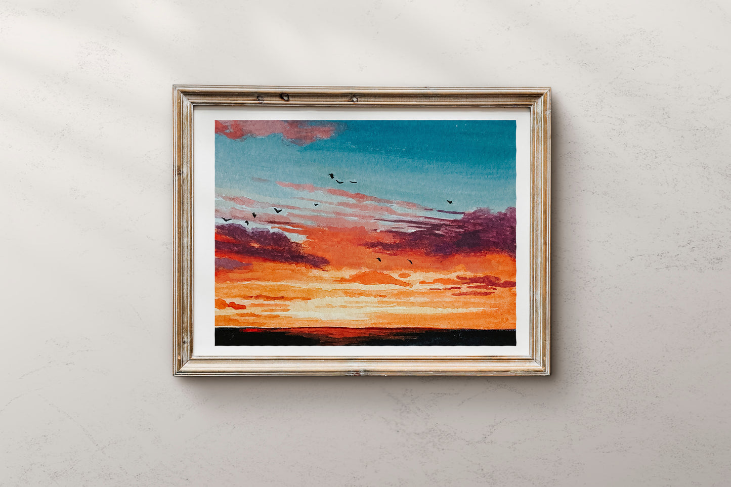 Cholet, France Sunset print