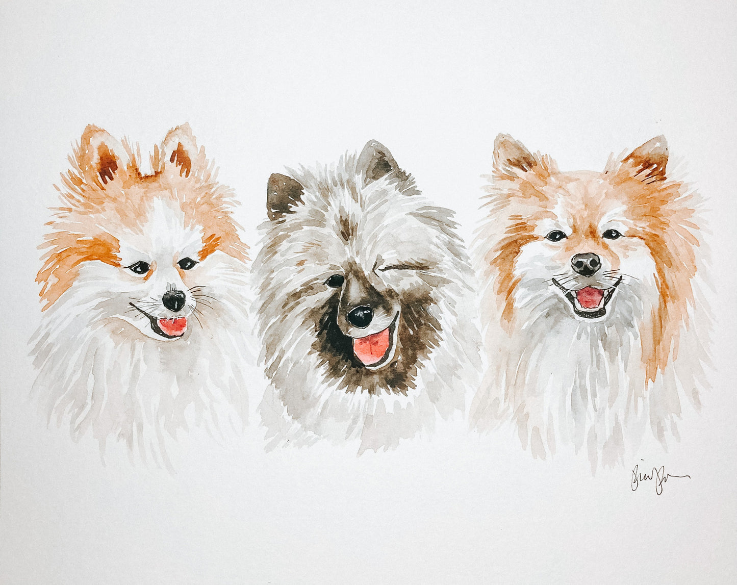 Custom Watercolor Pet Portrait