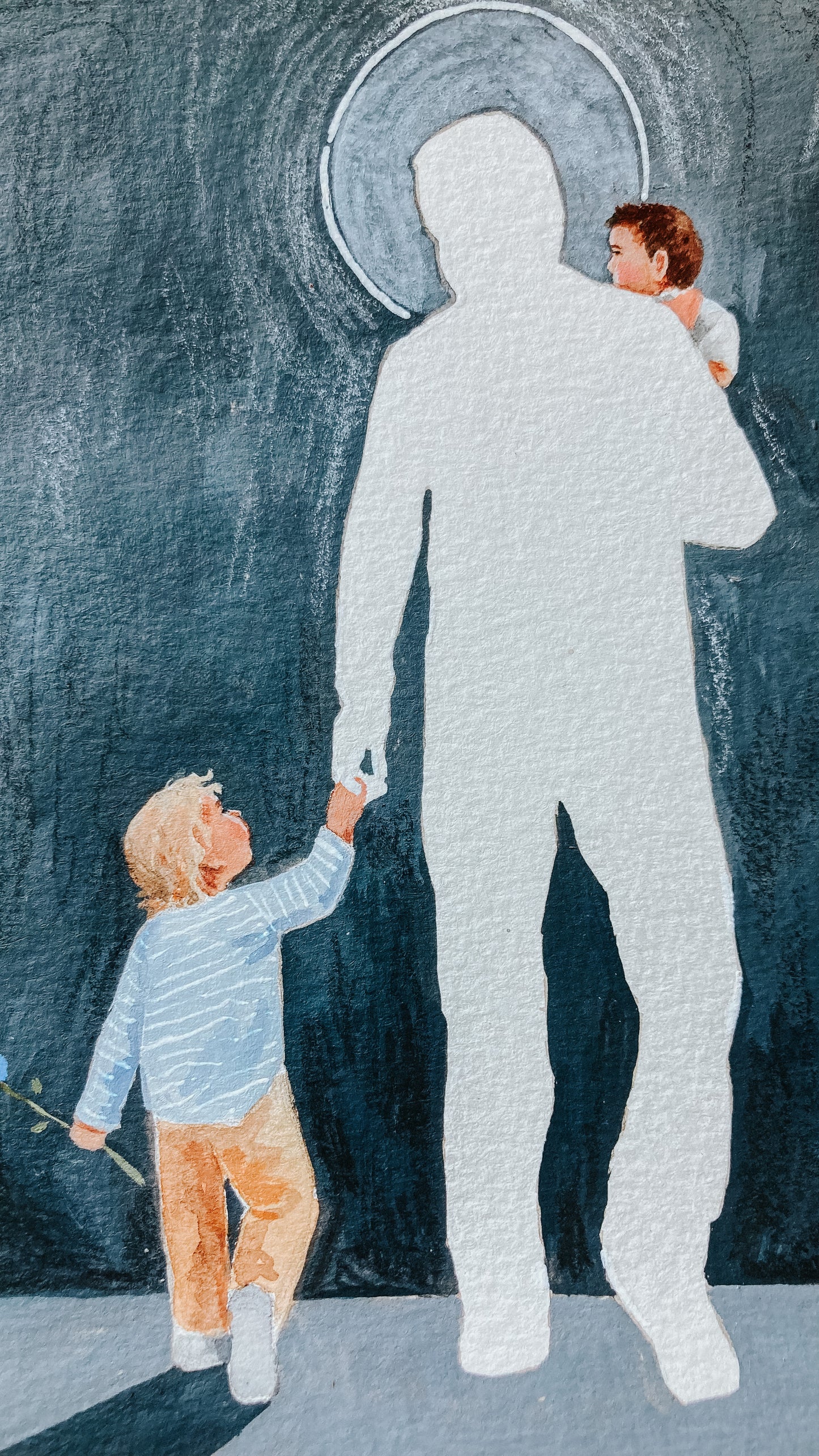 'I Always Miss You' 5x7 original painting