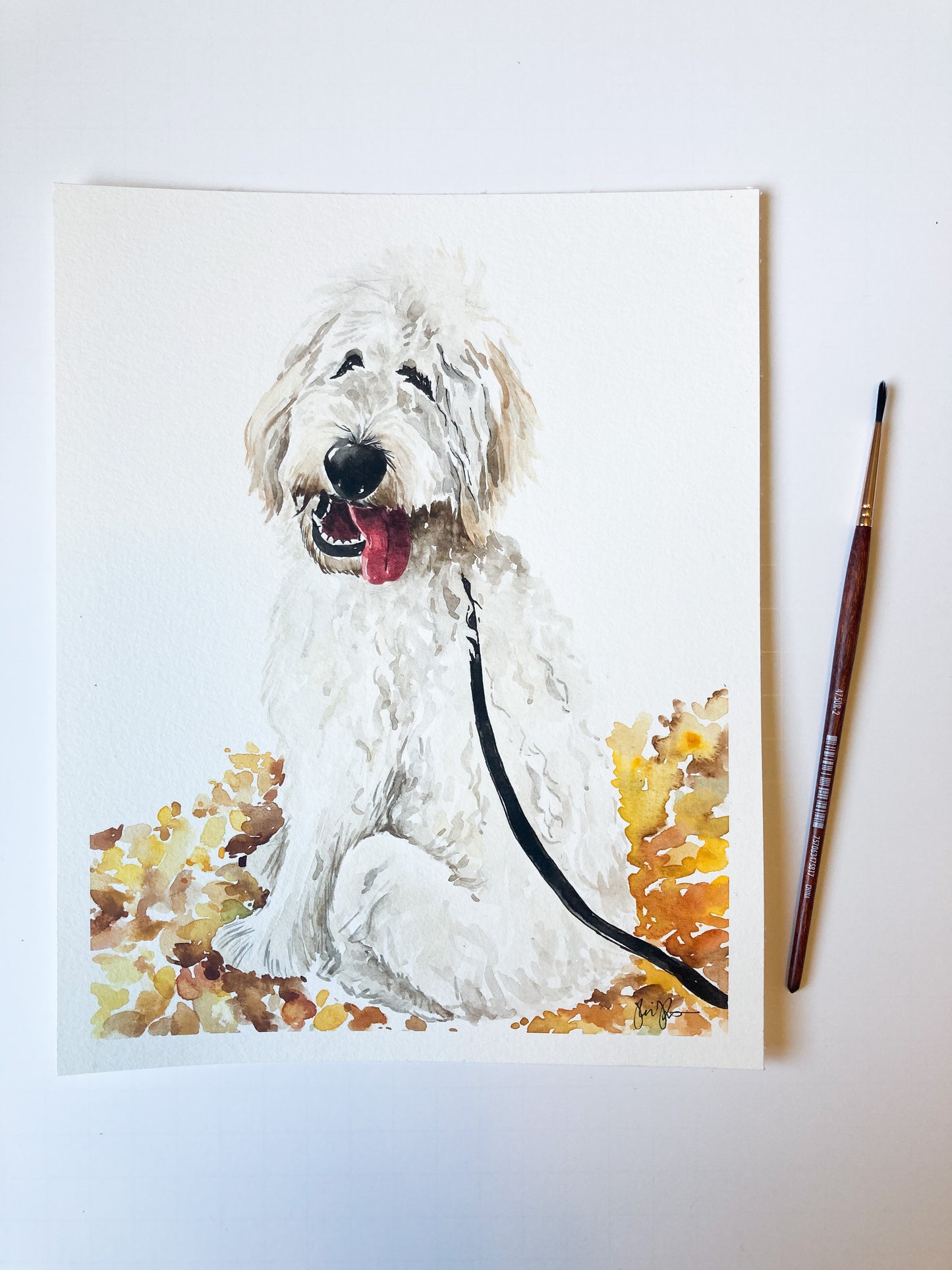 Custom Watercolor Pet Portrait