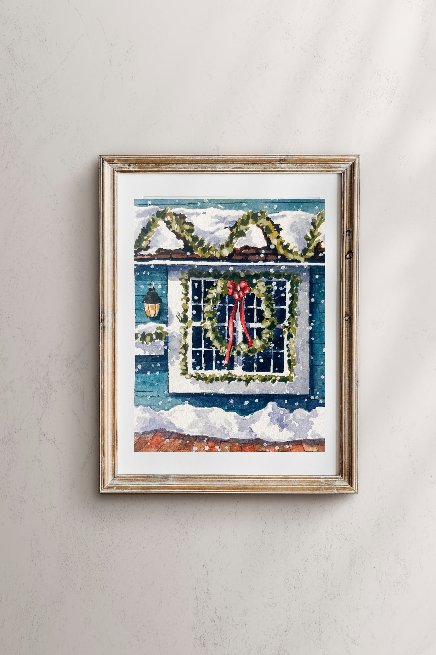 Christmas Window Shopping Print