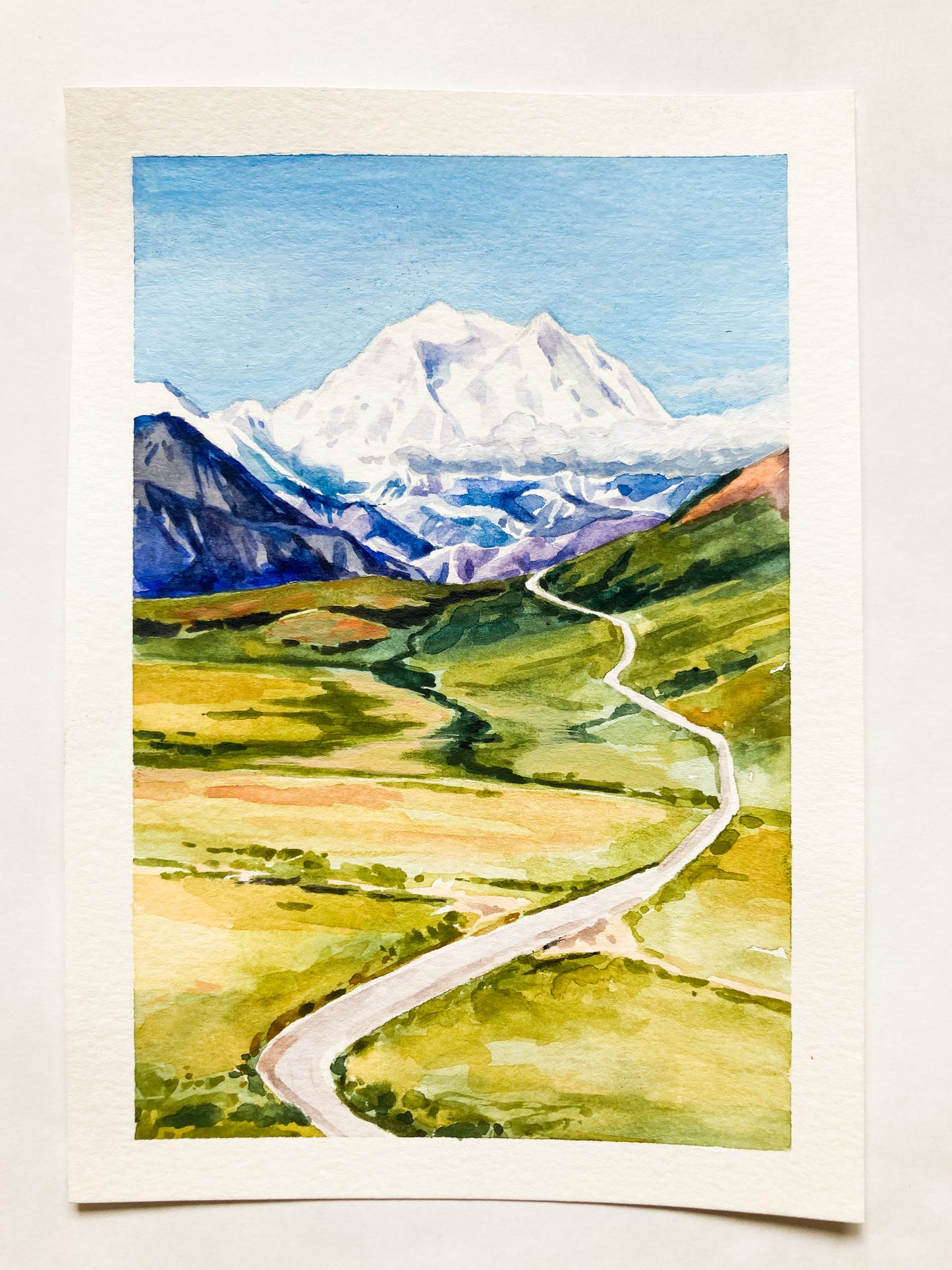 Denali 5x7 original painting