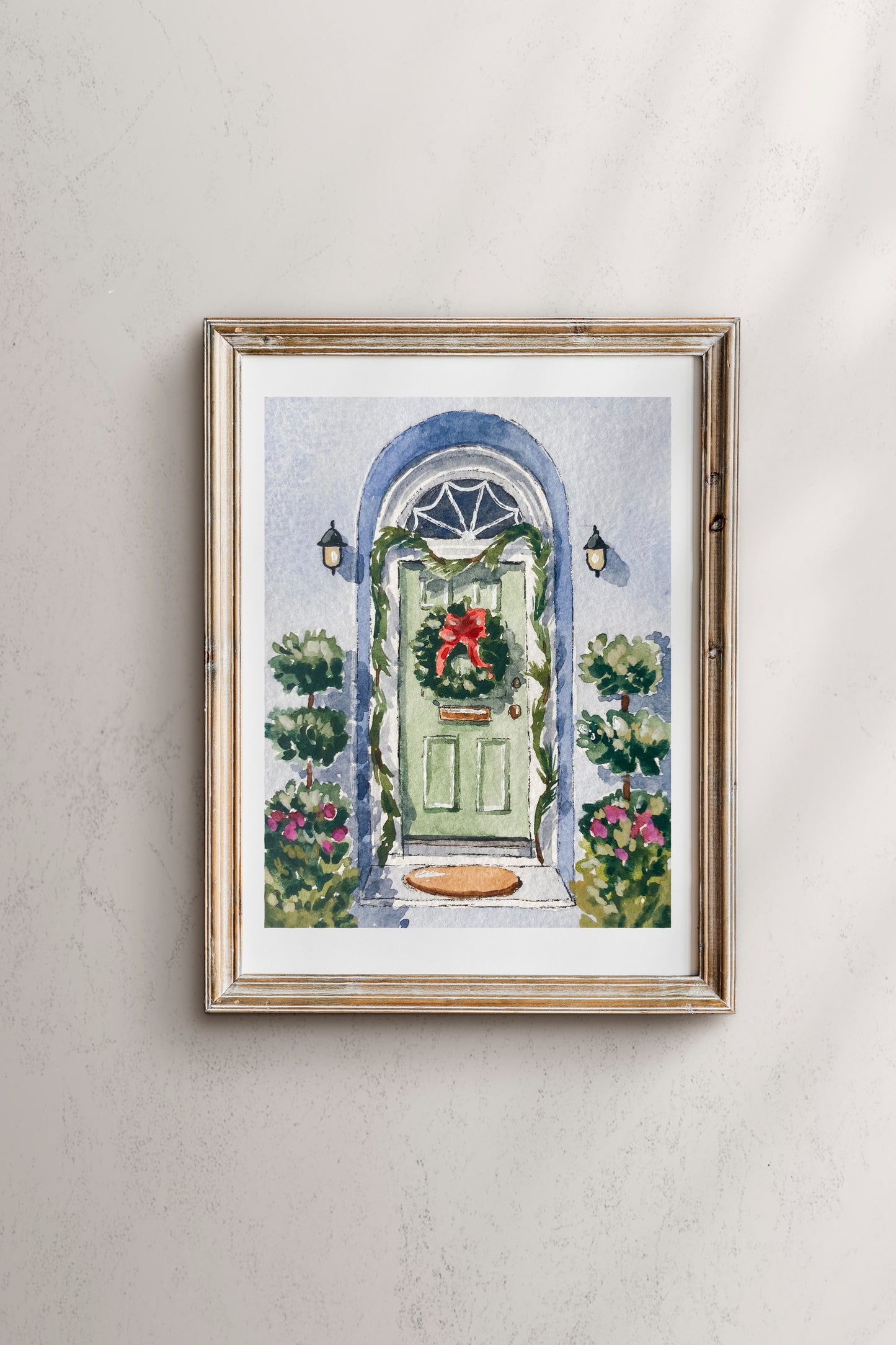 Christmas In Charleston Print