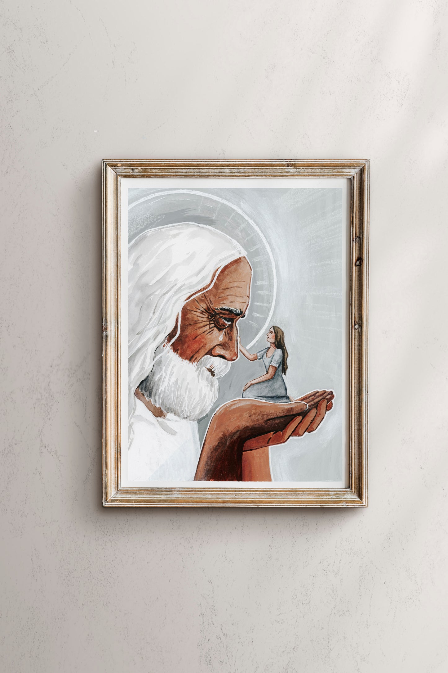 'In His Hands' Print