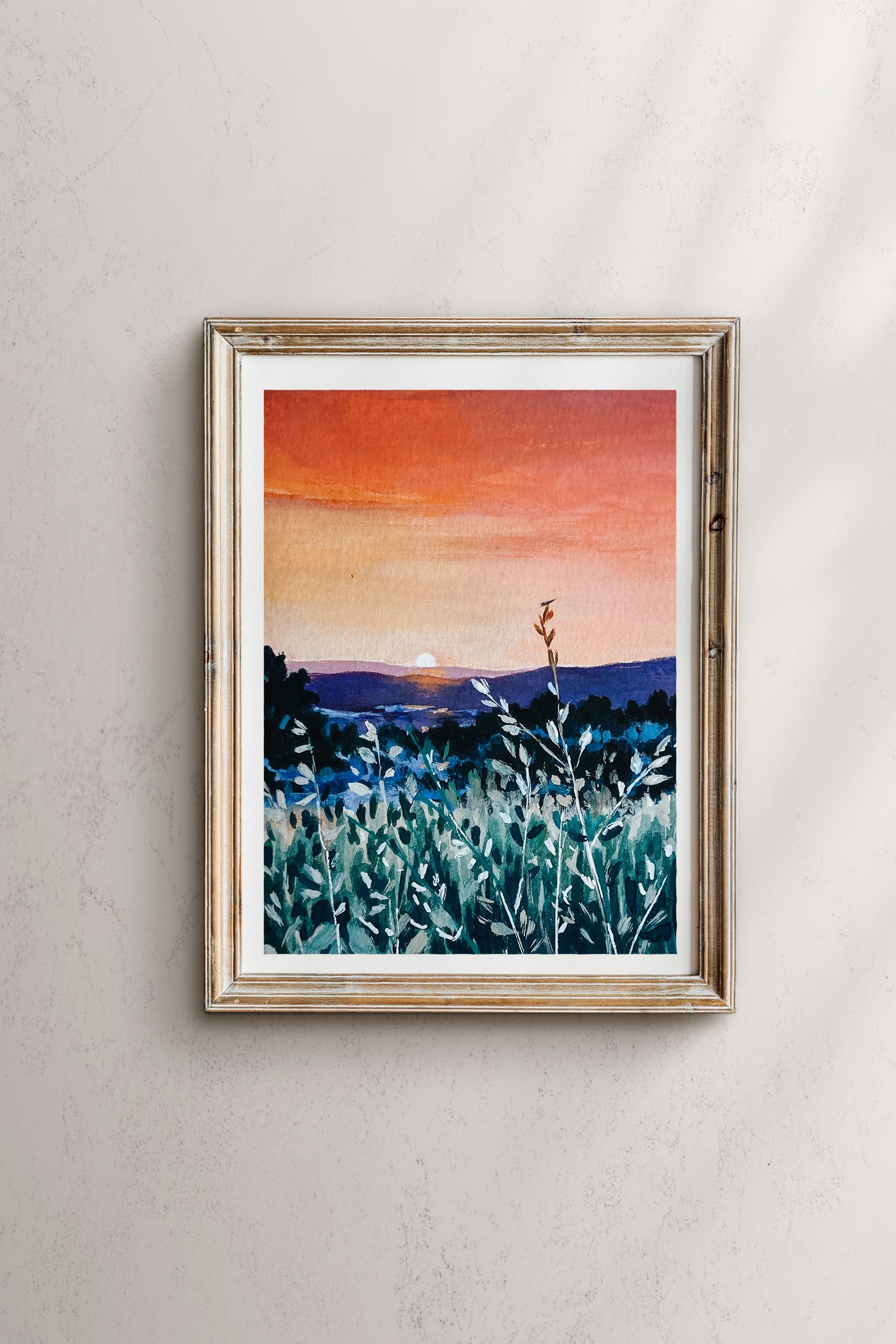Orange County Sunset print