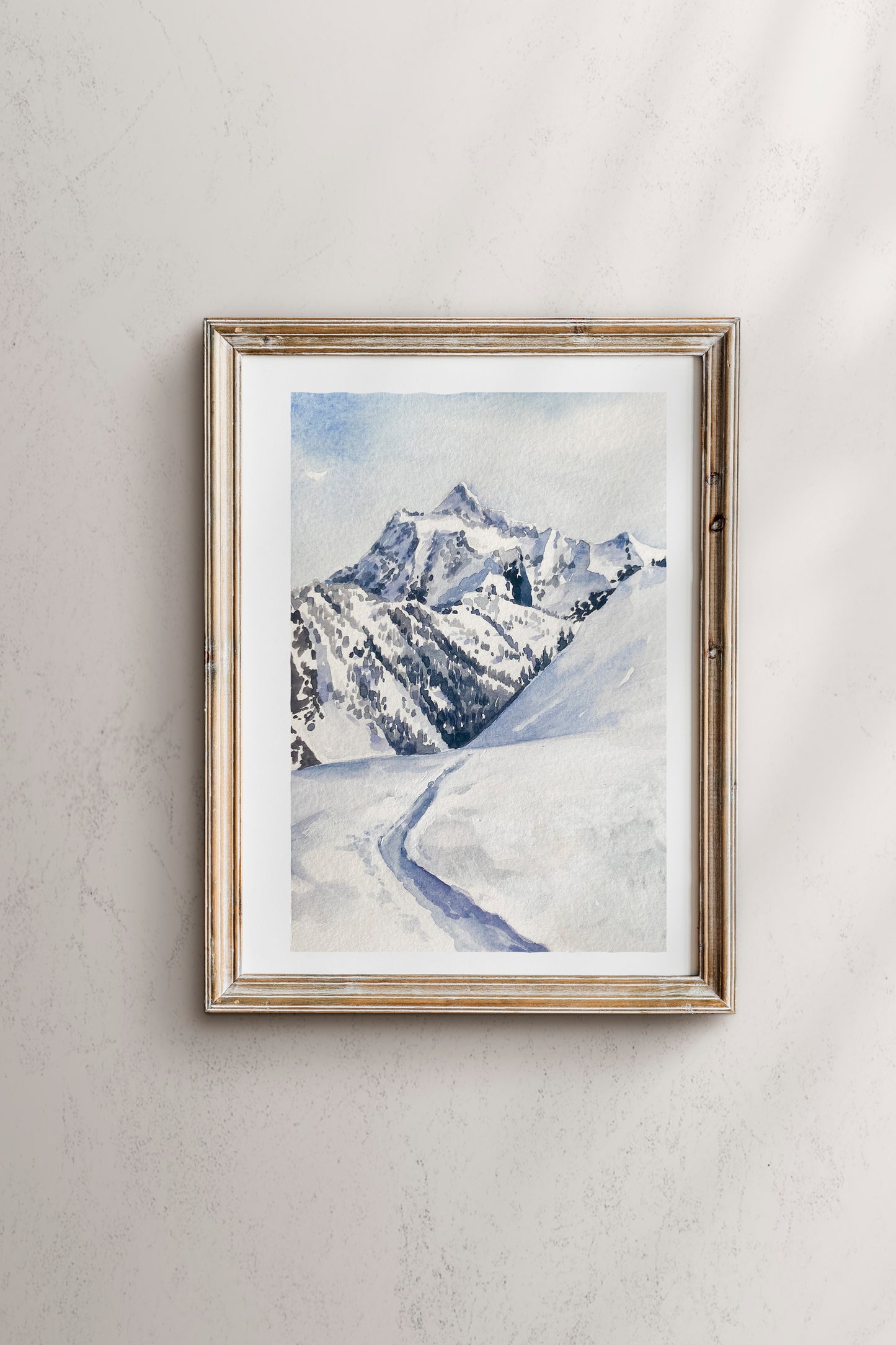 The Snowy Mountains of Washington Print