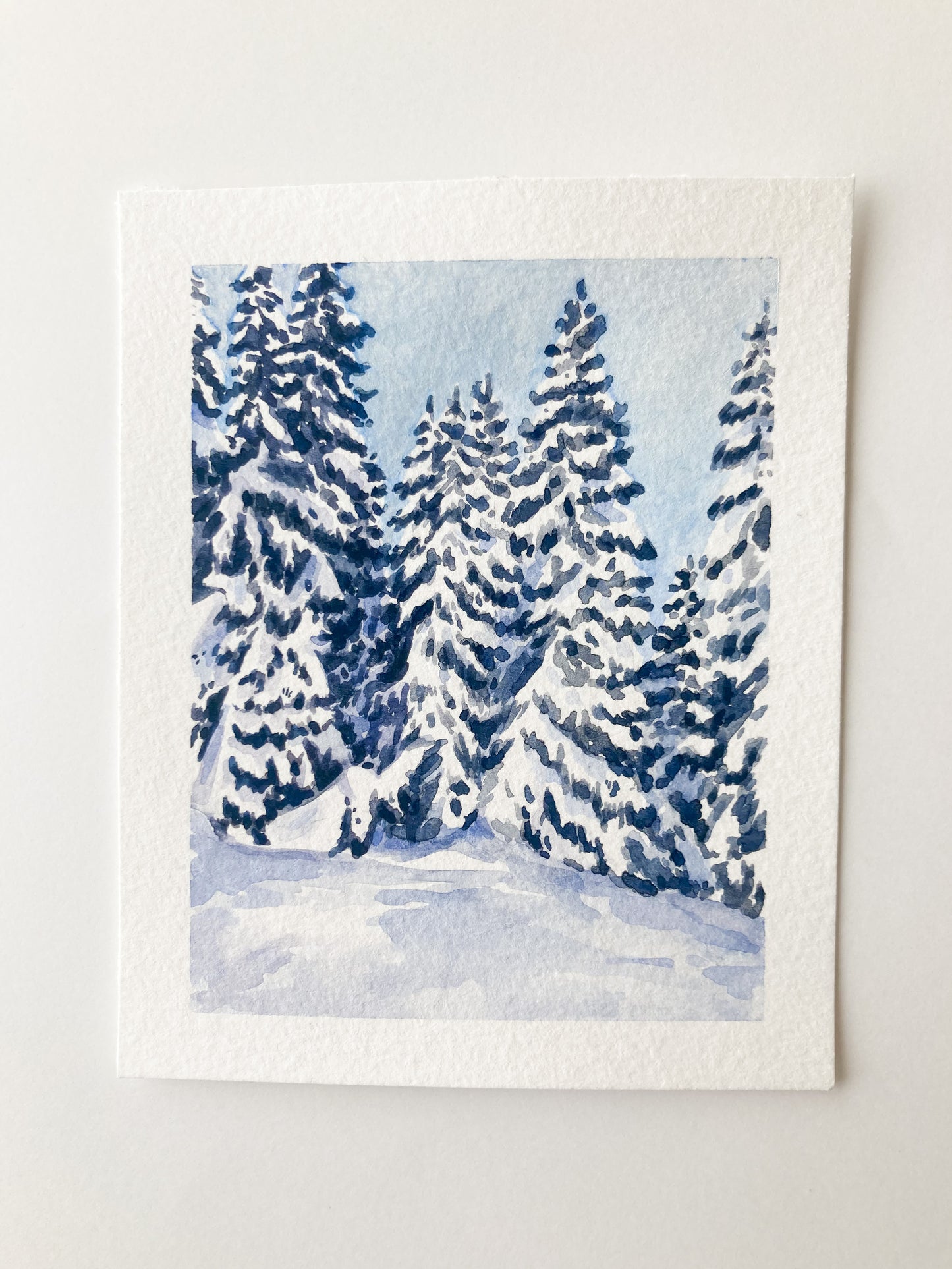 Snow Covered Pines Print