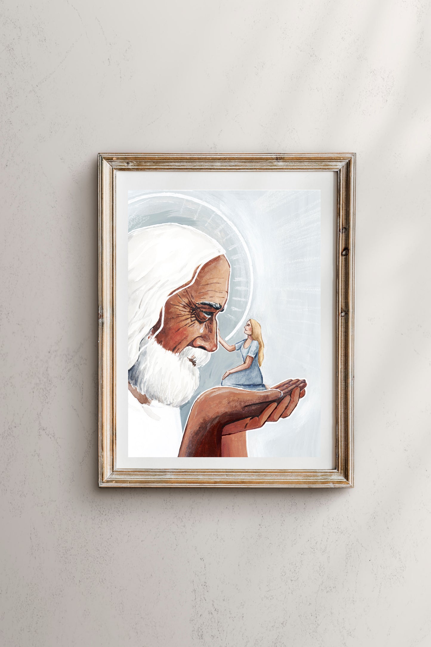 'In His Hands' Print