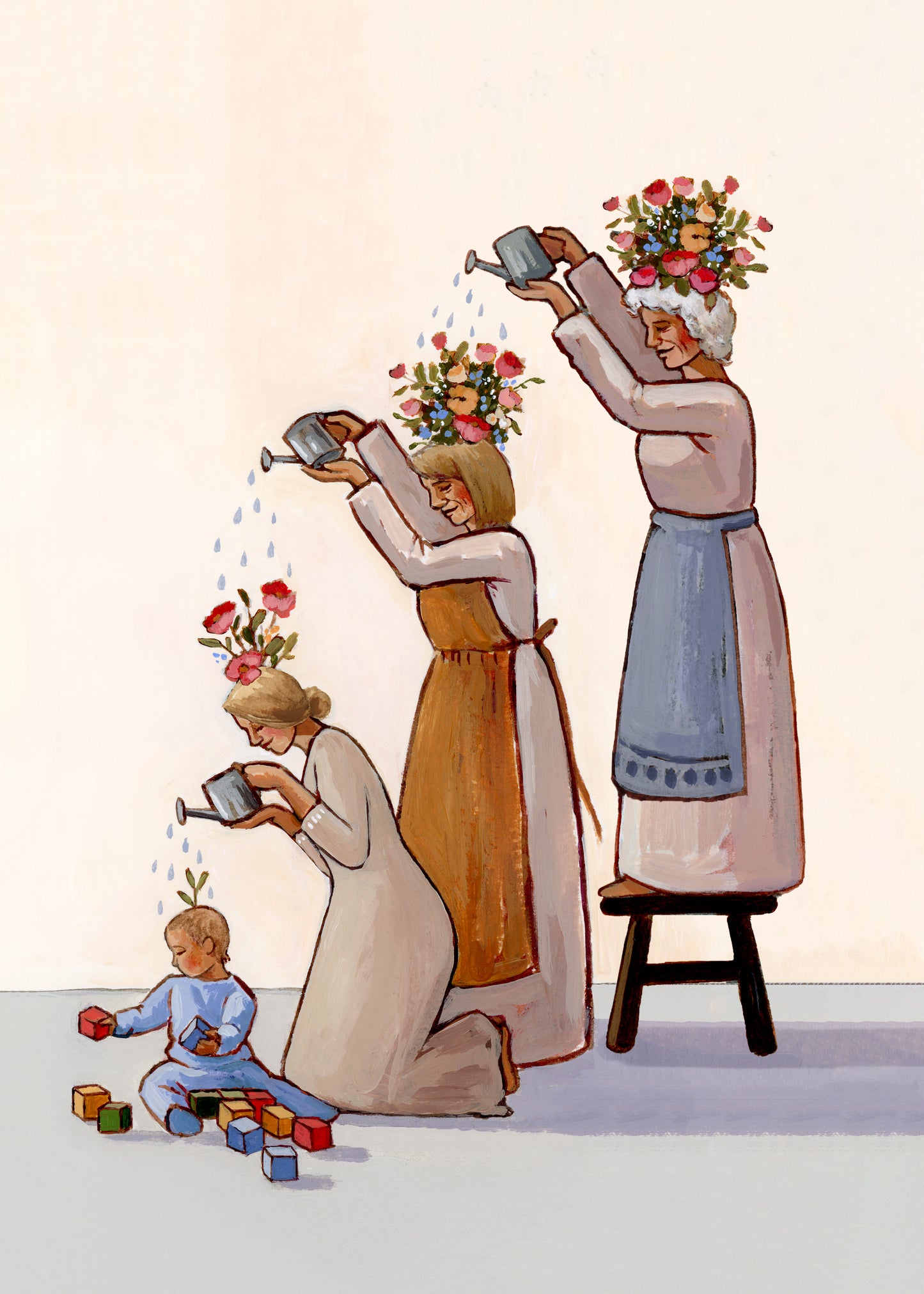 'Generations Of Growth' Print (4 generations)