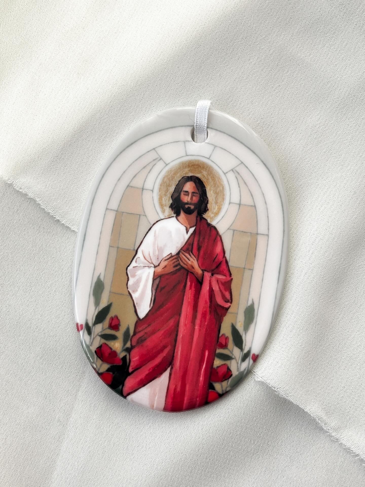 'O Come, O Come, Emmanuel' Porcelain Ornament
