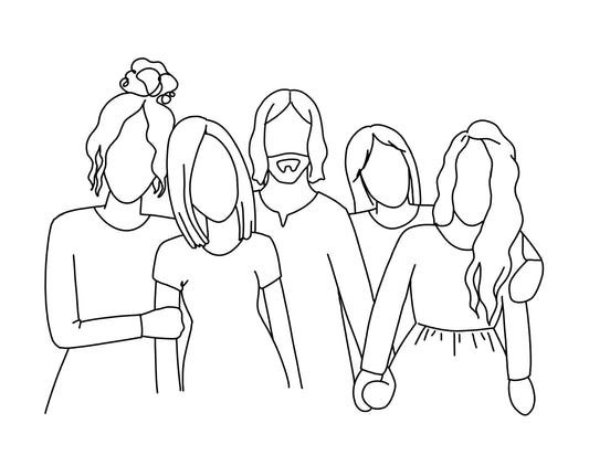 'Come Unto Jesus' Outline 8.5x11 Digital Download