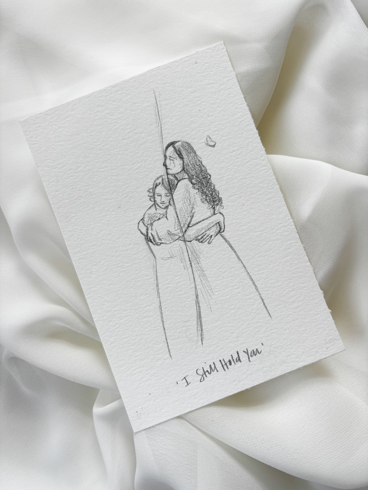 'I Still Hold You' 4x6 inch original sketch