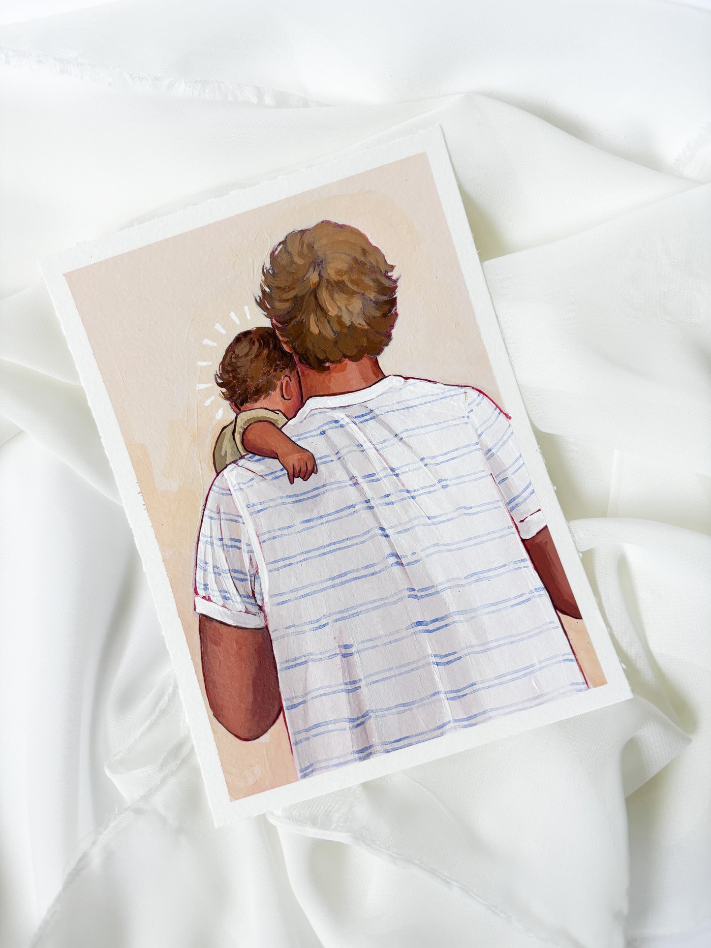 'My Baby You'll Be' 5x7 inch original painting