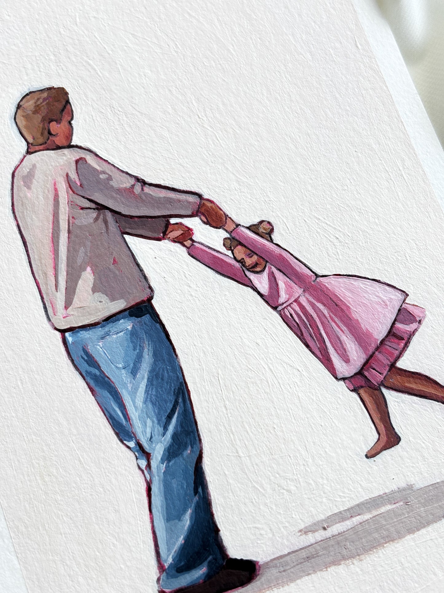 'I'll Always Remember Us This Way' 5x7 inch original painting
