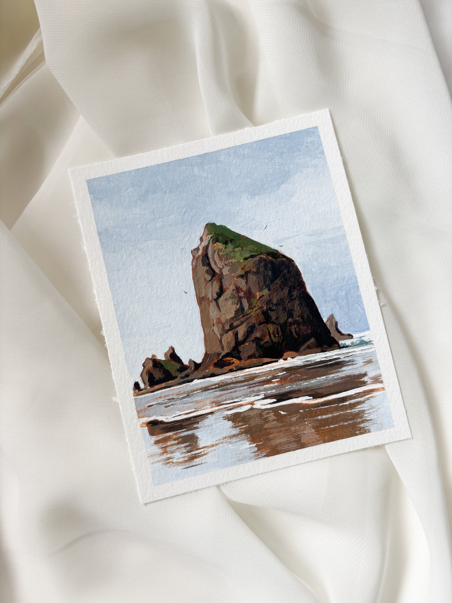 'Cannon Beach' 4x5 inch original painting