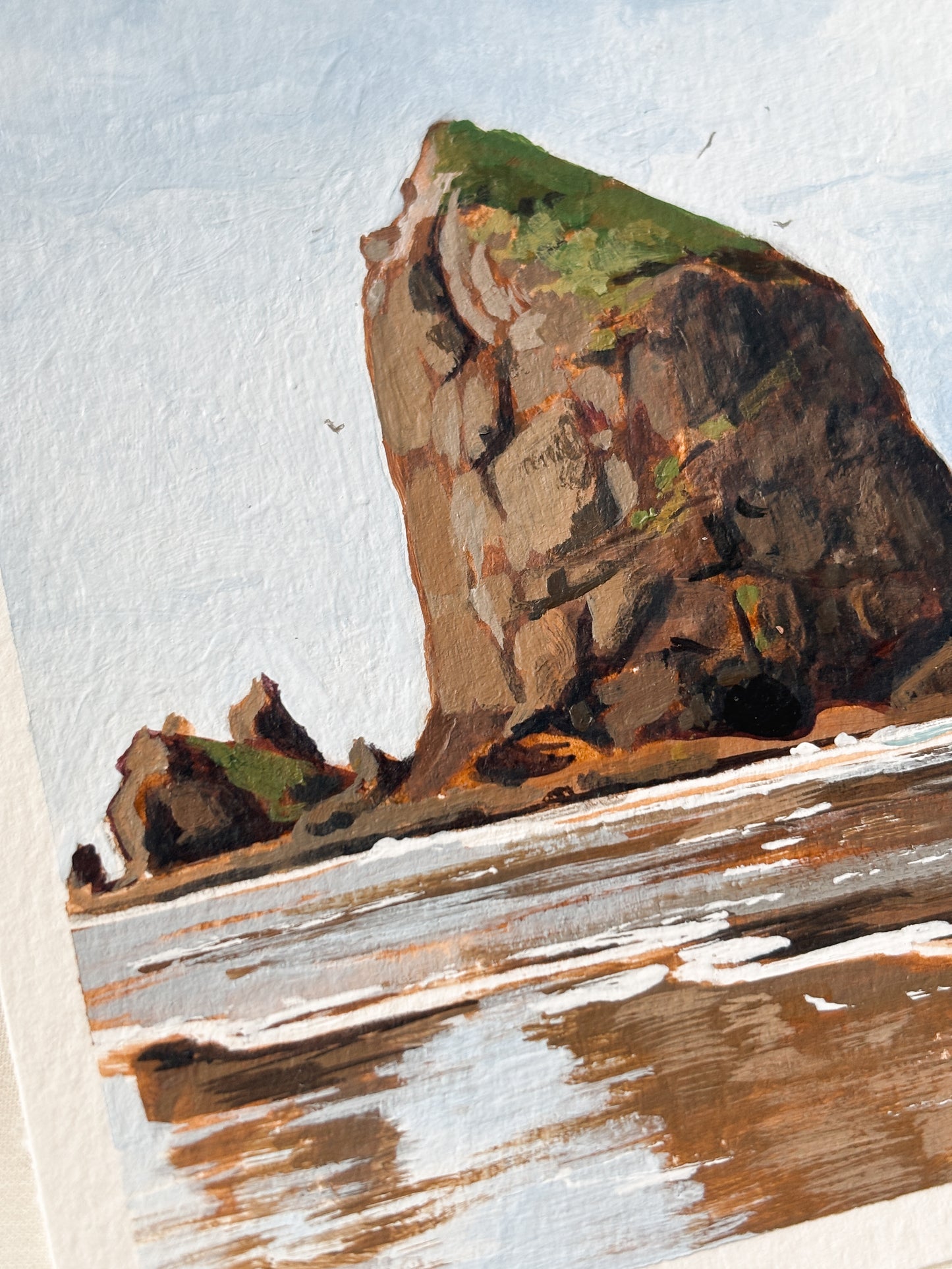 'Cannon Beach' 4x5 inch original painting