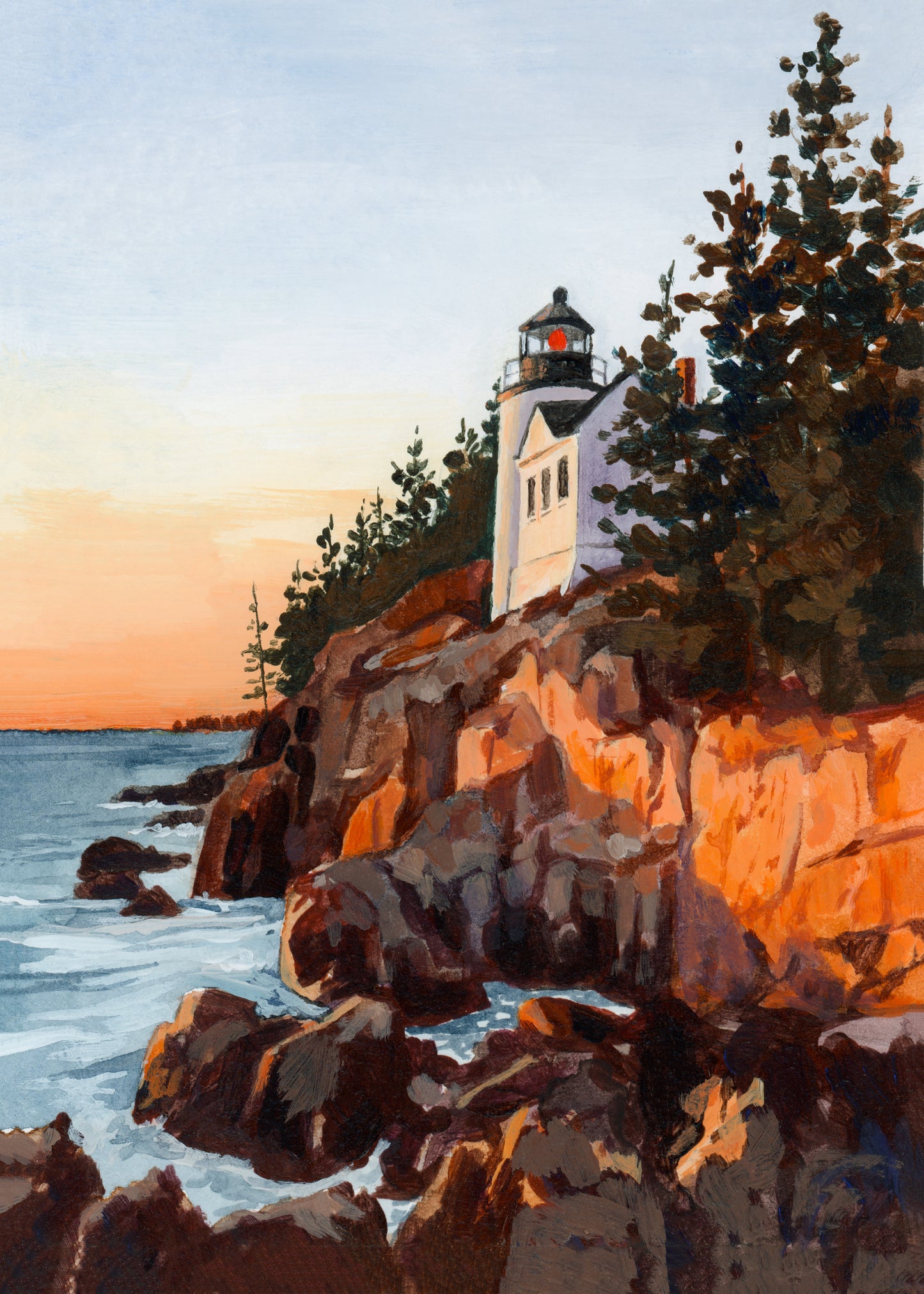 'A Beacon Of Hope' (Acadia National Park) Print