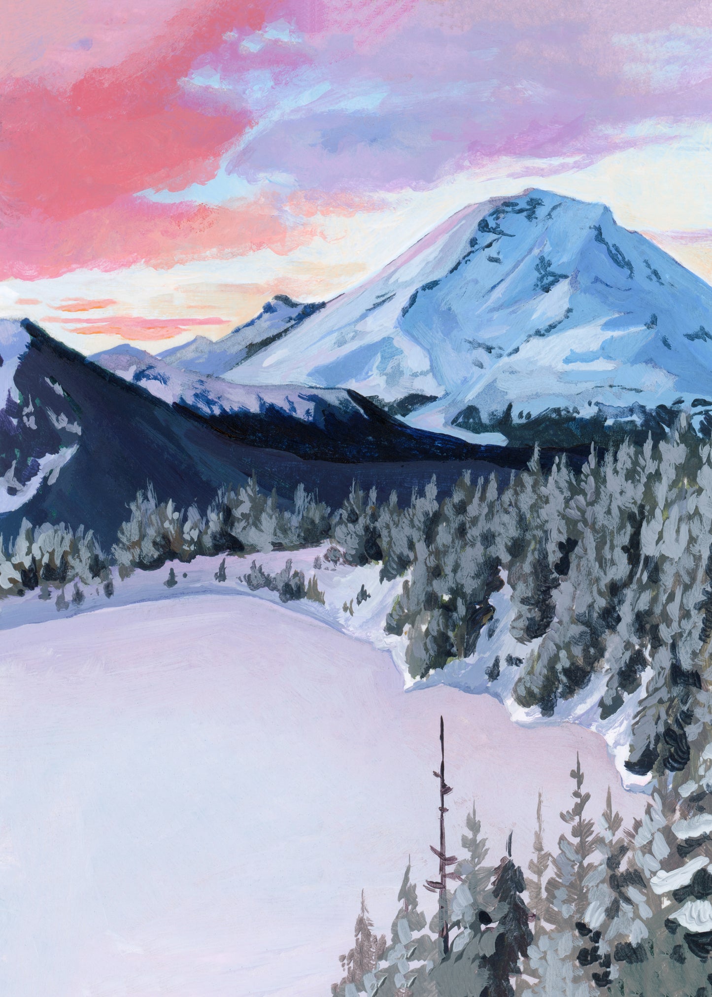 'In The Still Of Winter' (Mount Rainier National Park) Print