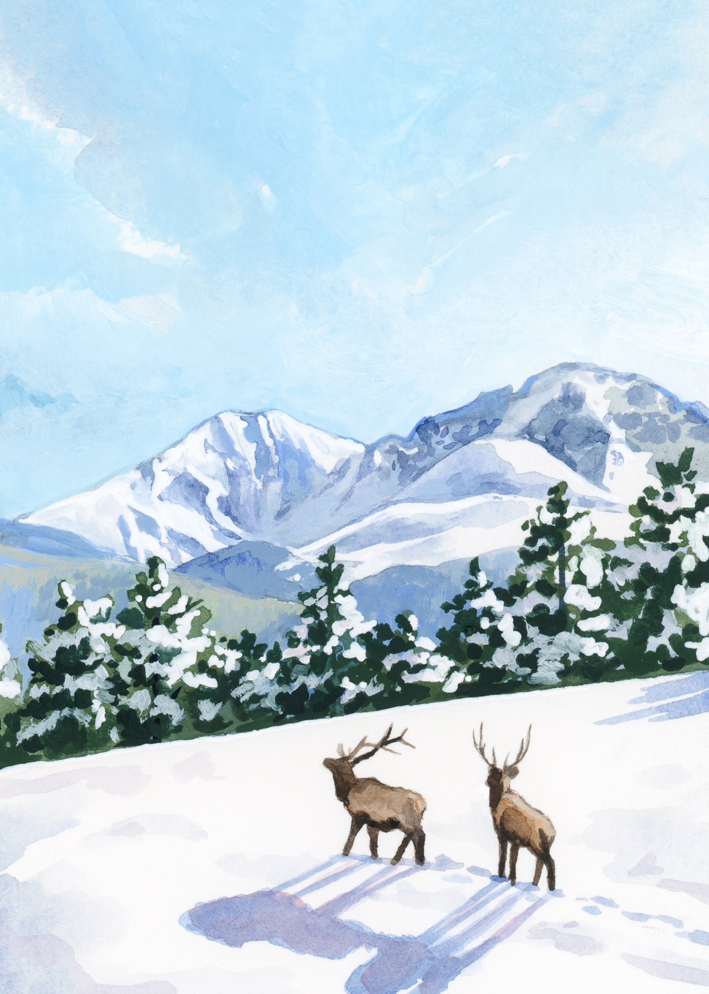 'A Winter Journey' (Rocky Mountain National Park) Print