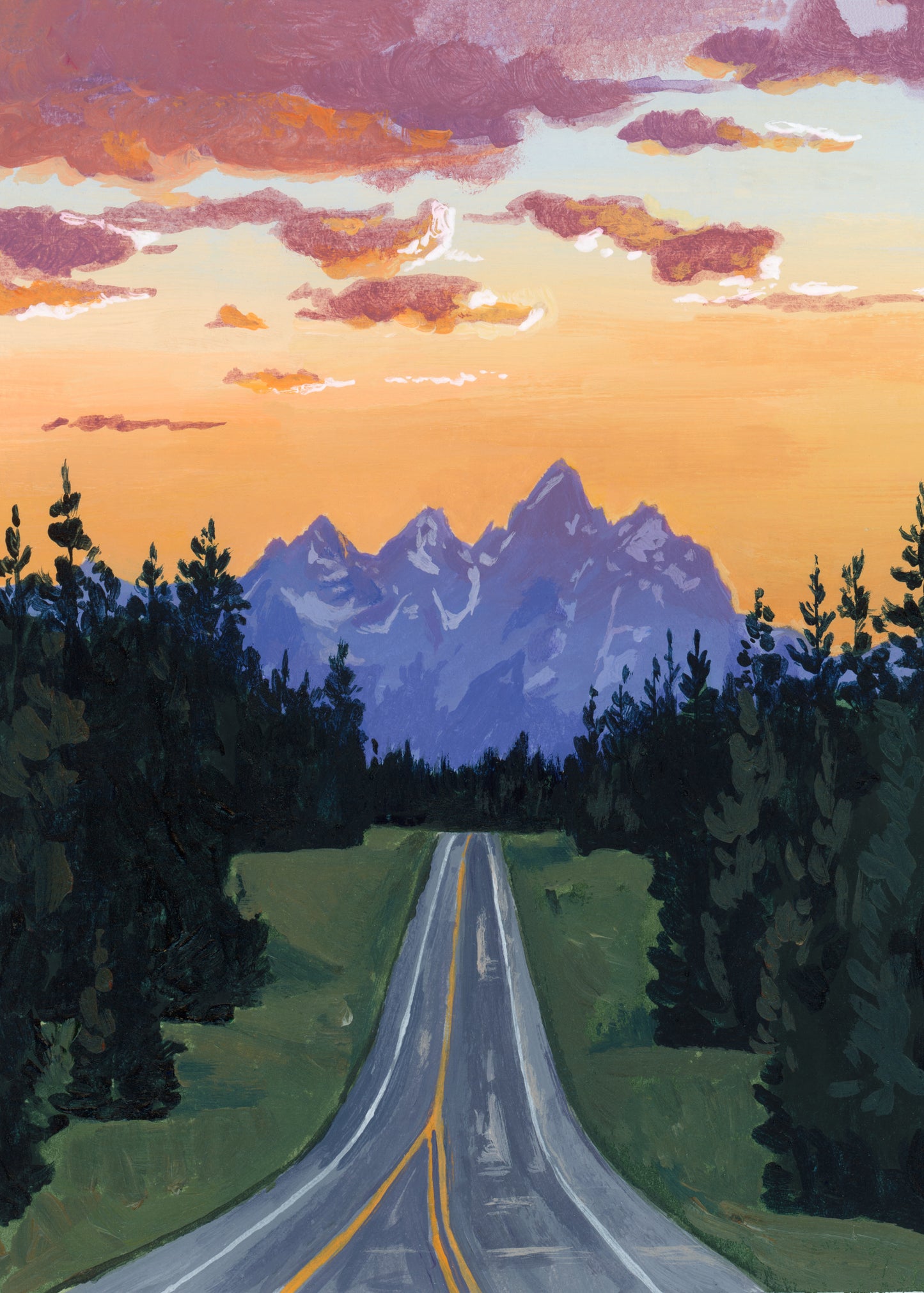 'As The Light Fades' (Grand Teton National Park) Print