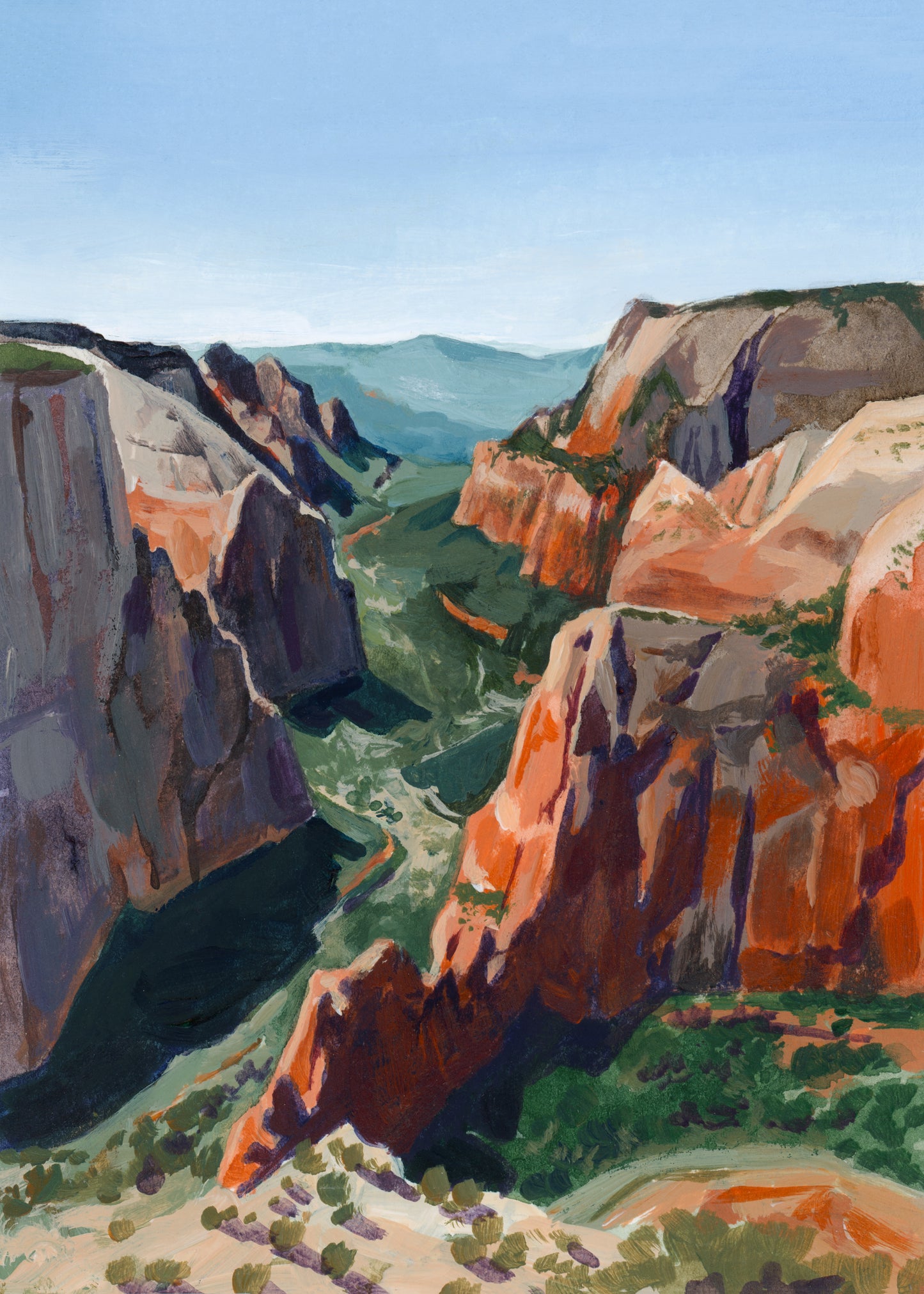 'From Angels Landing' (Zion National Park) Print