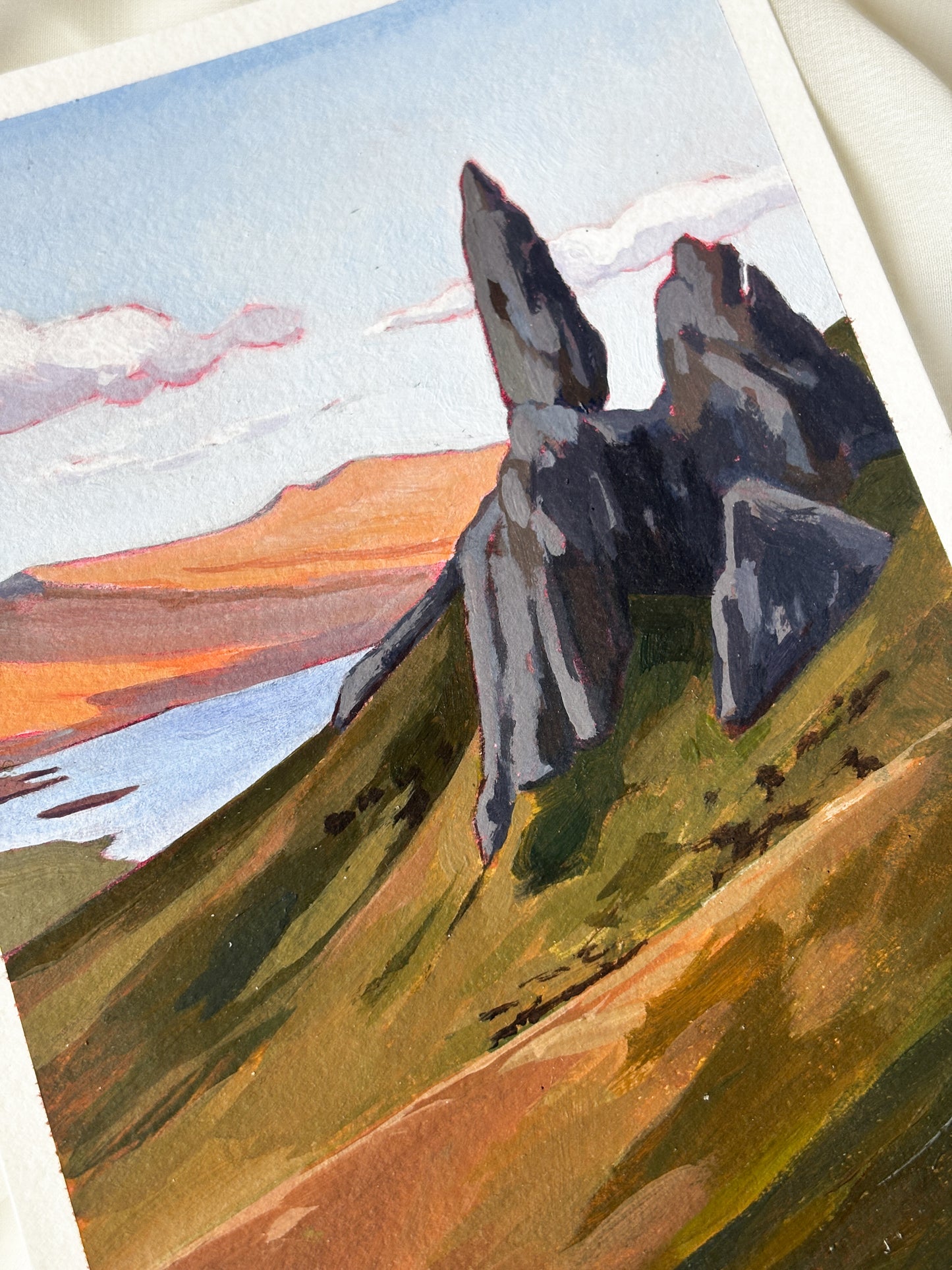 'The Old Man Of Storr' 5x7 inch original painting