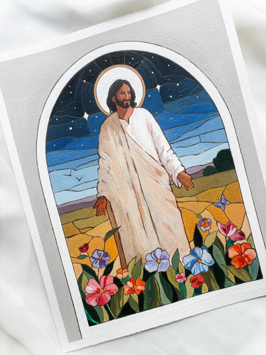 'King Of Heaven And Earth' 8x10 inch original painting