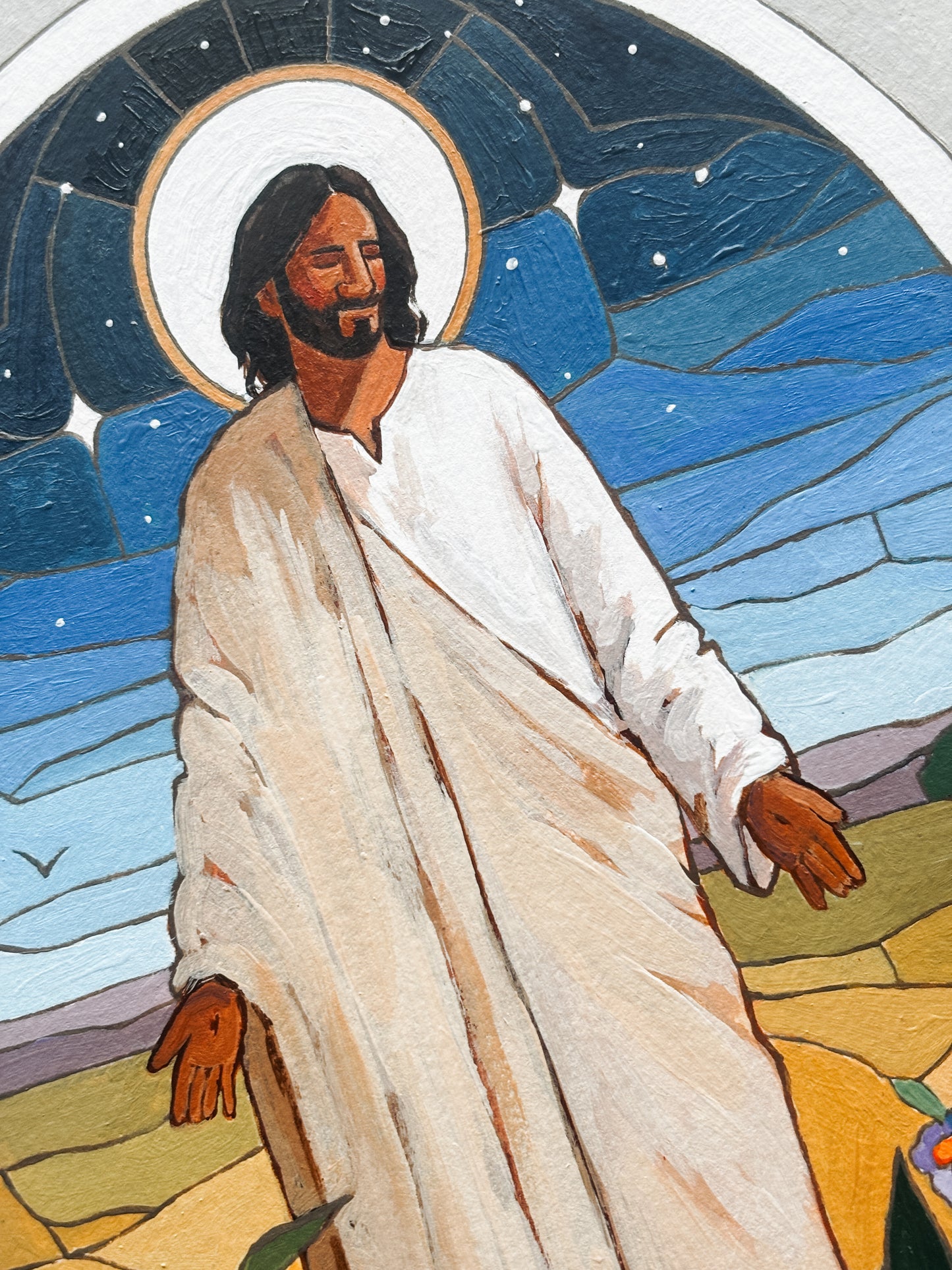 'King Of Heaven And Earth' 8x10 inch original painting