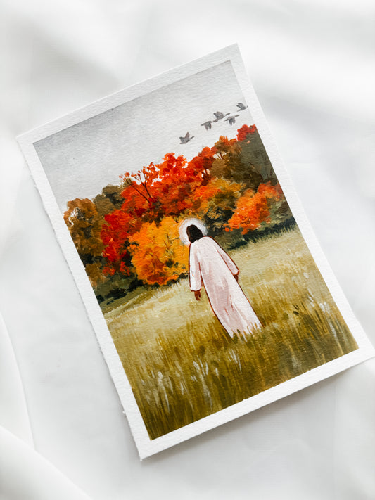 'As The Seasons Change' 5x7 inch original painting
