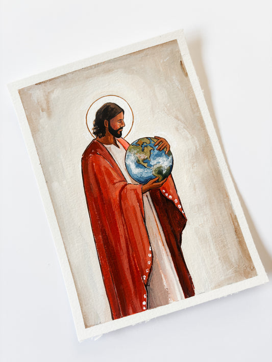 'The Hope Of All The World' 5x7 inch original painting