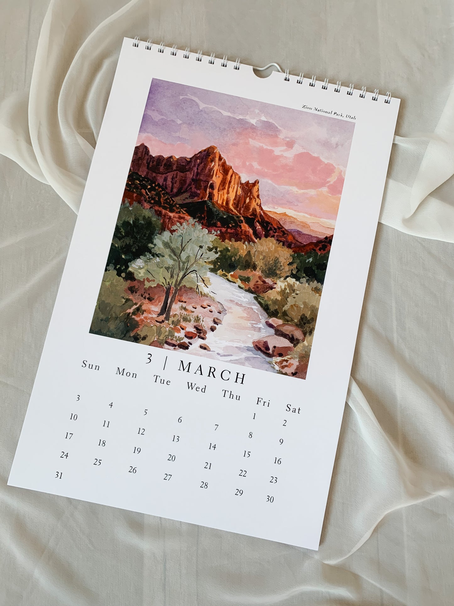 'Rivers And Roads' 2024 Art Calendar (LOW STOCK)